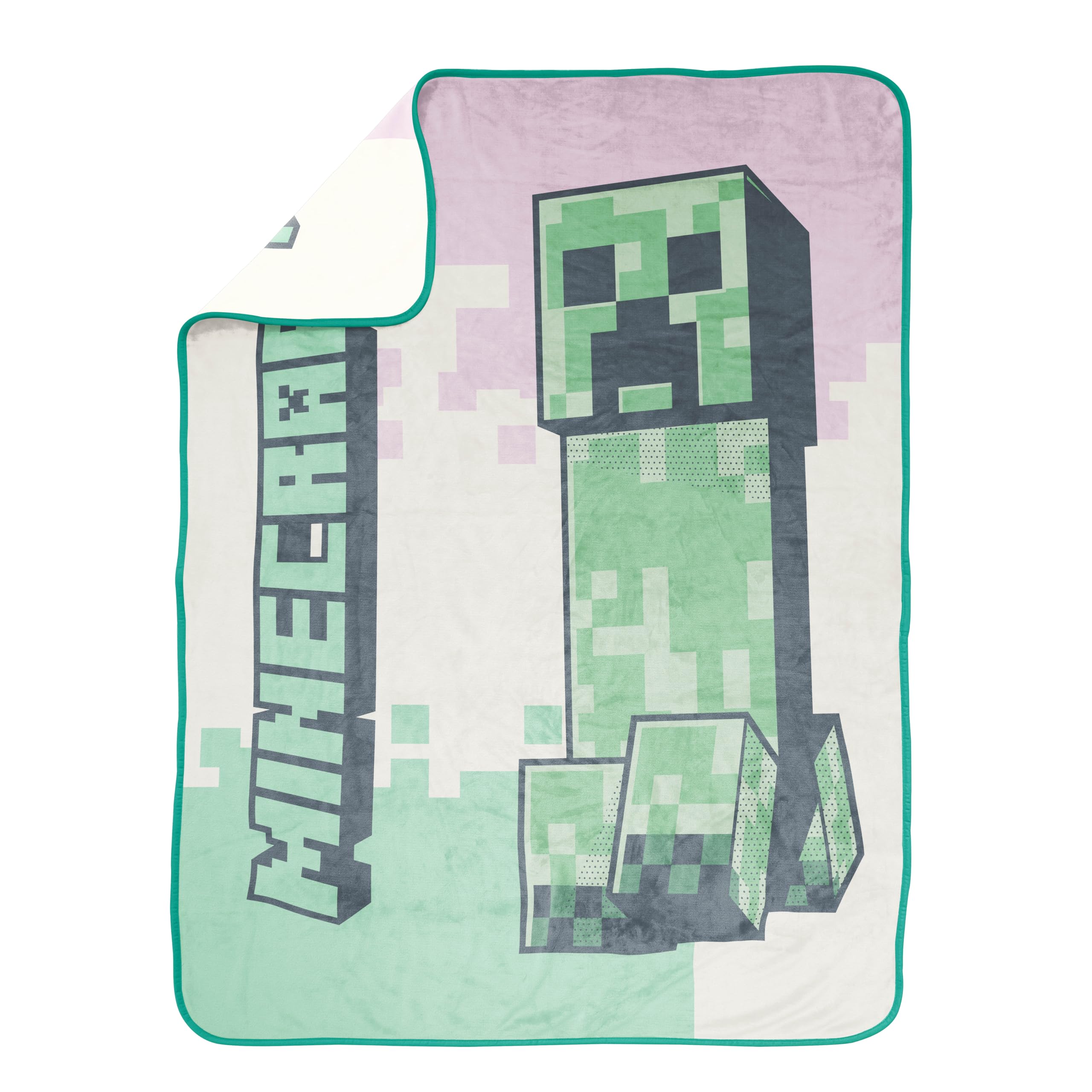 Foto 6 pulgar | Manta Jay Franco Minecraft Creeper 46 X 60 Cm Para Niños - Venta Internacional.
