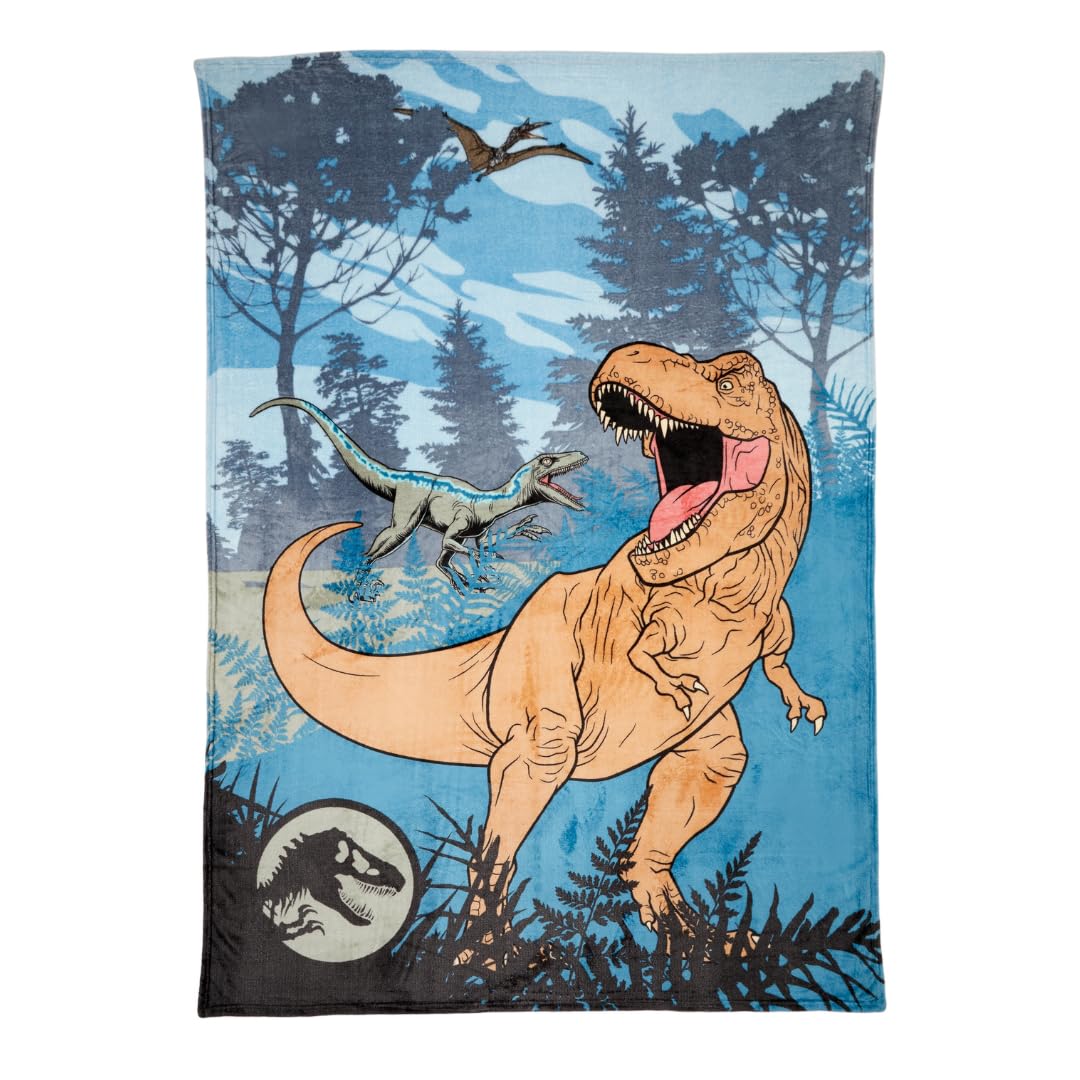Foto 2 pulgar | Manta Franco Jurassic World Kids 160 X 230 Cm - Venta Internacional.