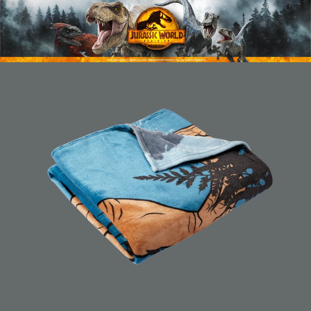 Foto 6 pulgar | Manta Franco Jurassic World Kids 160 X 230 Cm - Venta Internacional.