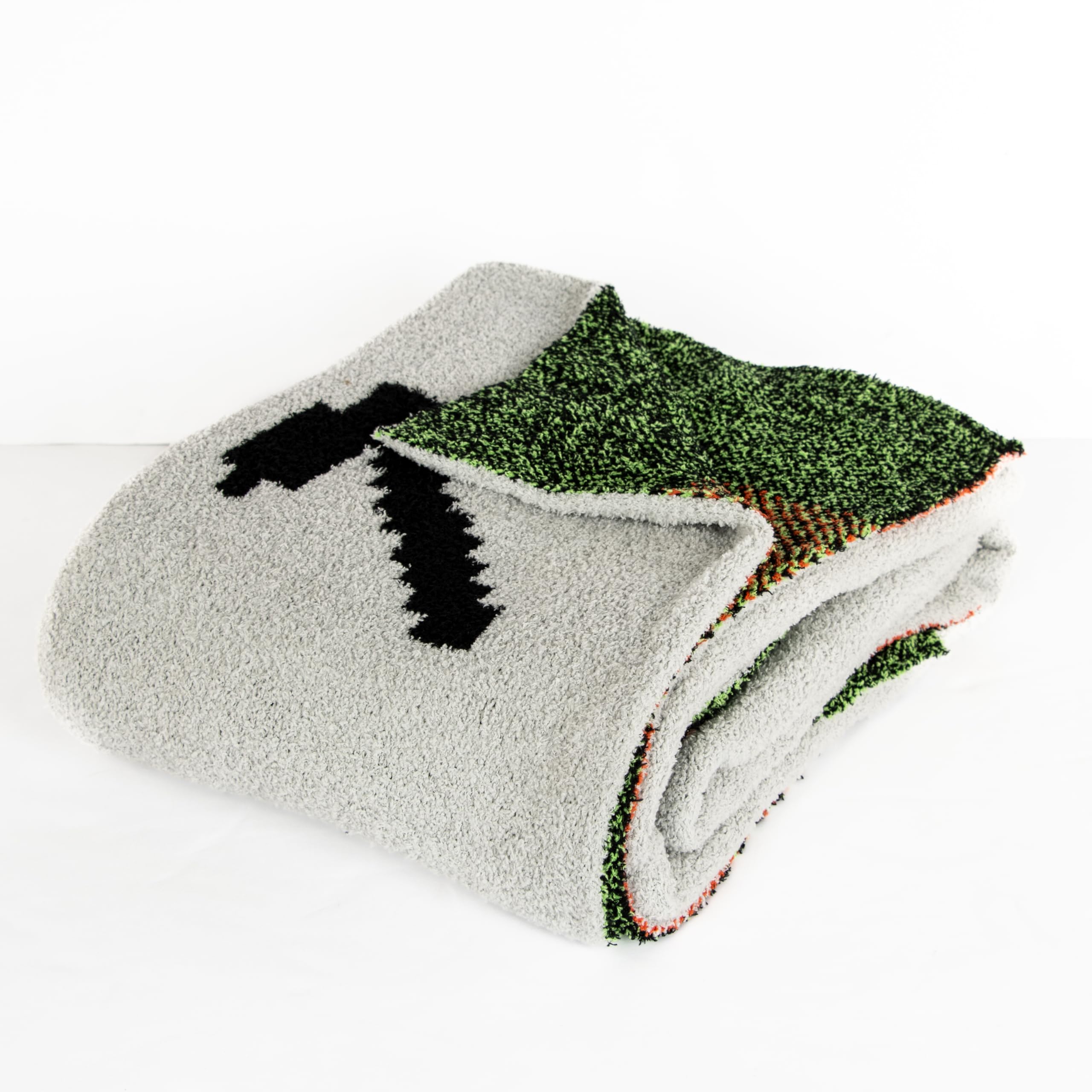 Foto 3 pulgar | Manta Tejida Con Plumas Jay Franco Minecraft Creeper - Venta Internacional.