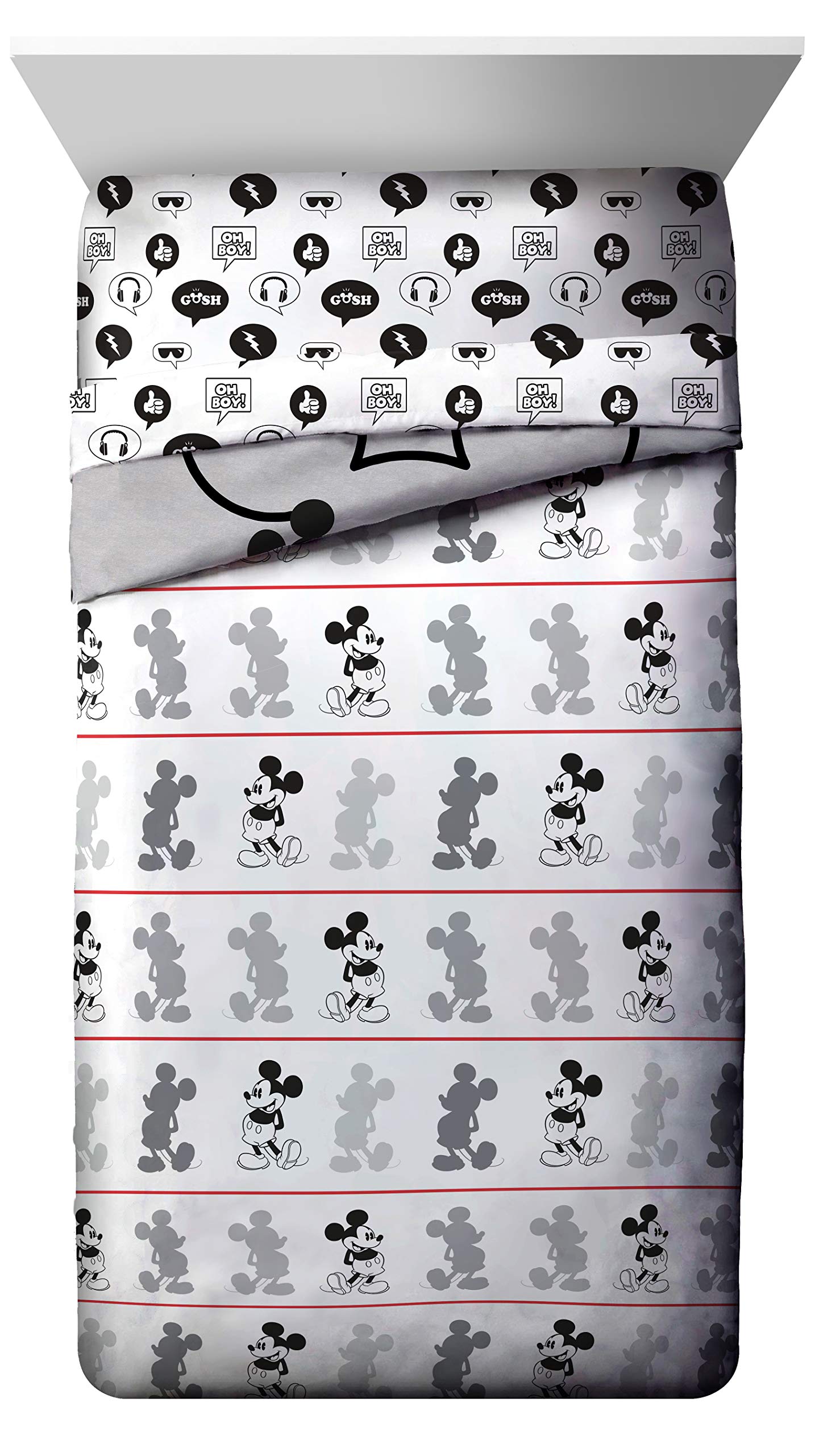 Foto 4 pulgar | Juego De Cama Jay Franco Disney Mickey Mouse Jersey Con Cama Doble Con Edredón - Venta Internacional.