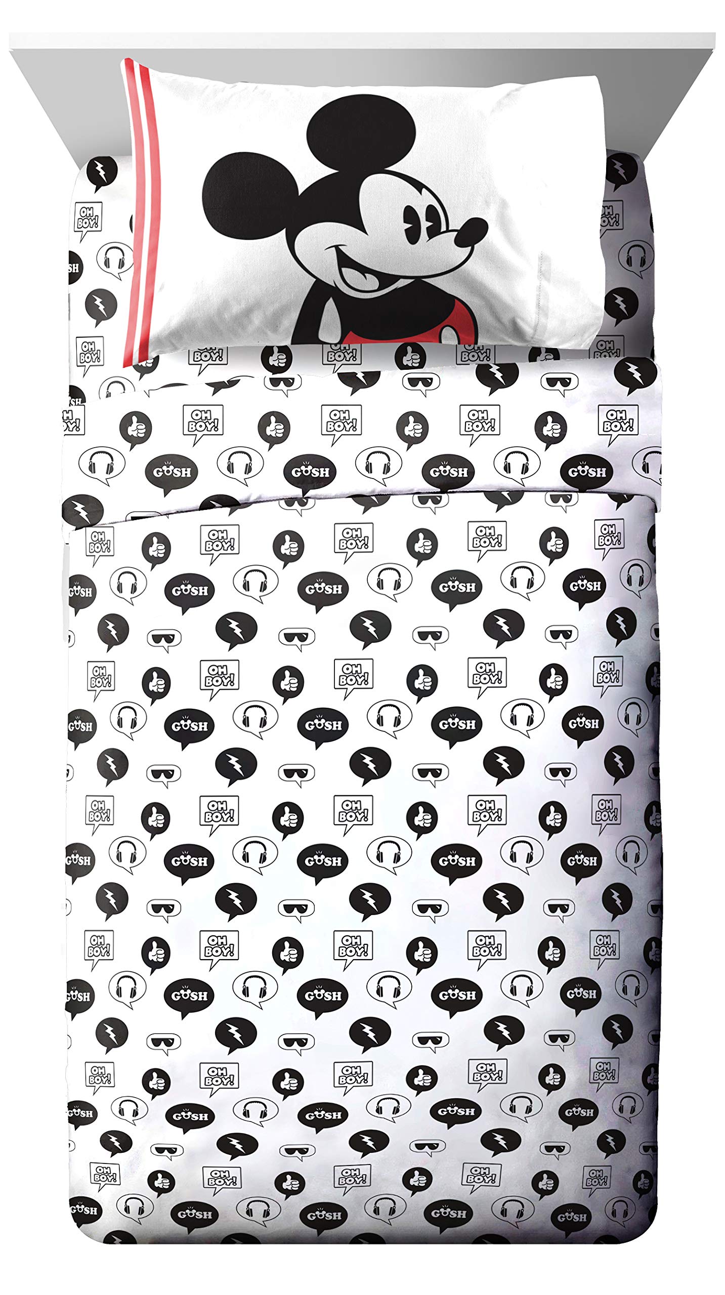 Foto 5 pulgar | Juego De Cama Jay Franco Disney Mickey Mouse Jersey Con Cama Doble Con Edredón - Venta Internacional.