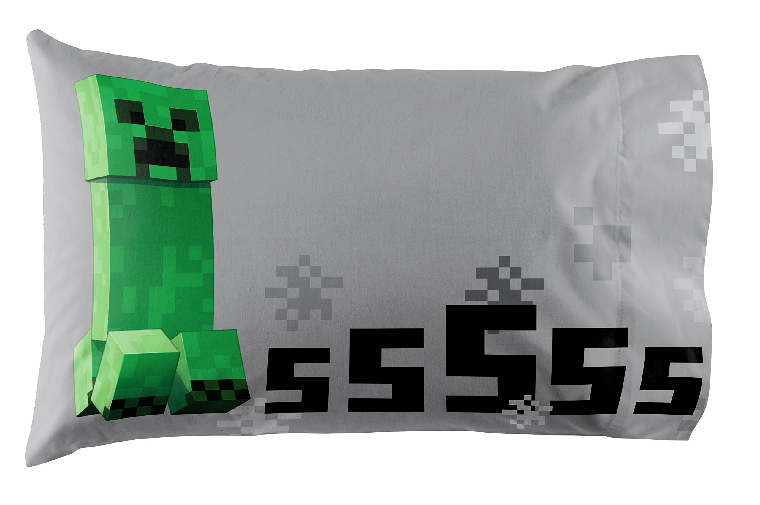 Foto 6 pulgar | Juego De Cama Jay Franco Minecraft Creeper, Tamaño Doble, 4 Piezas - Venta Internacional.