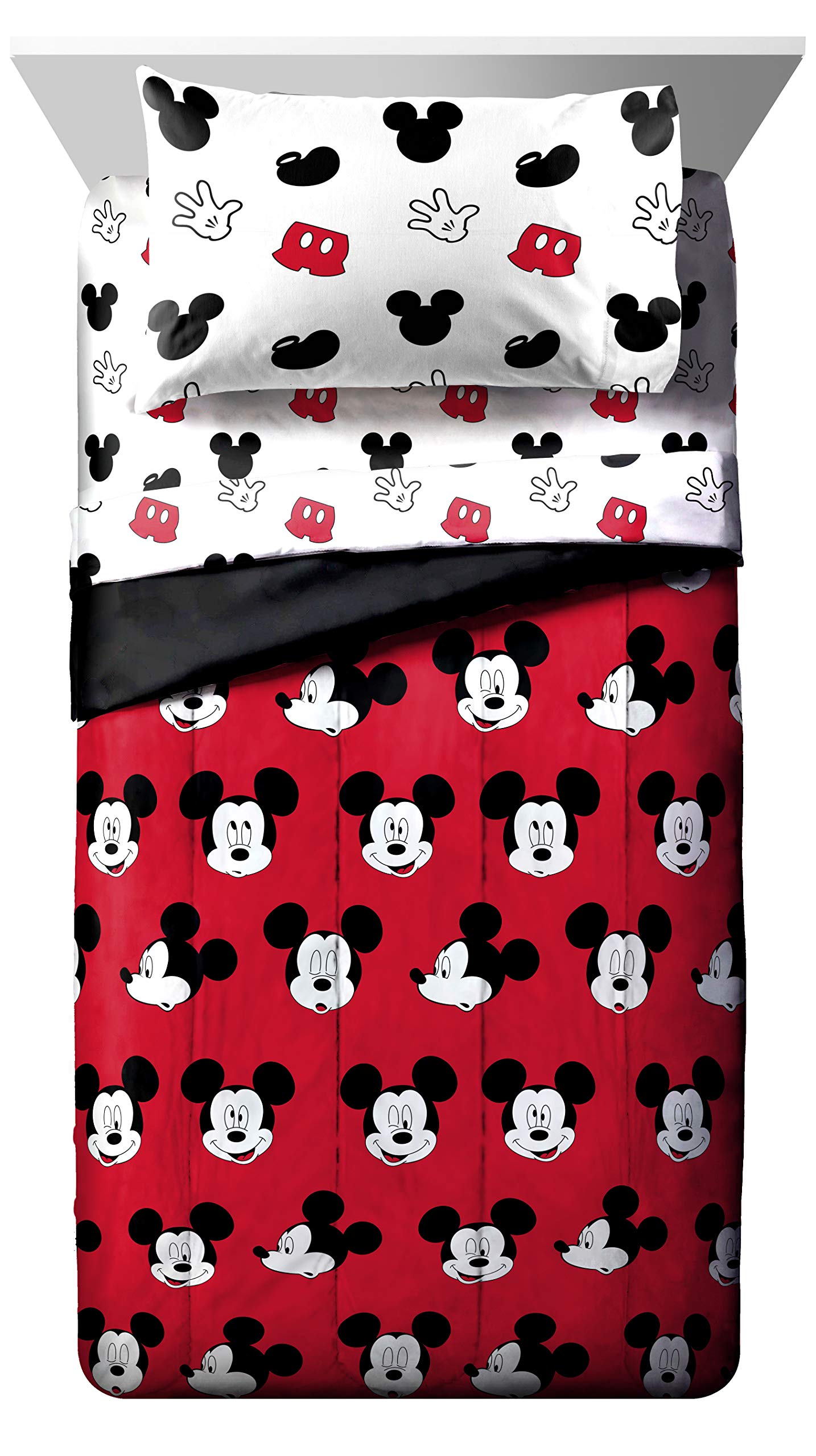 Foto 3 pulgar | Juego De Cama Jay Franco Disney Mickey Mouse Cute Faces Full - Venta Internacional.