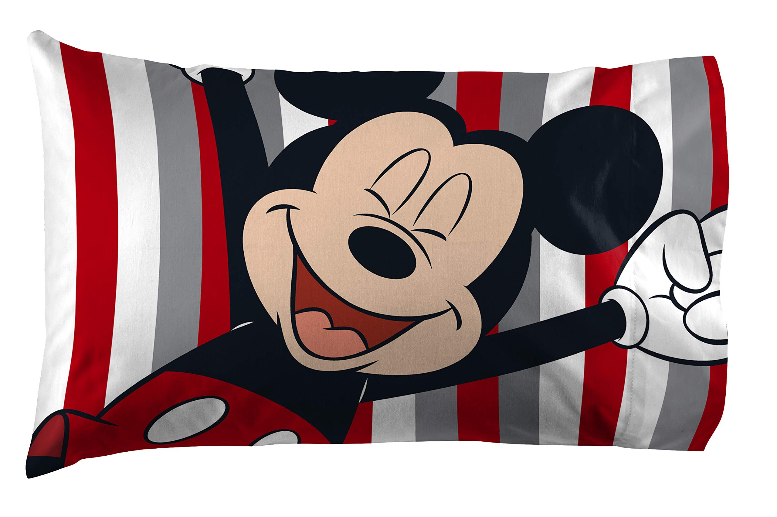 Foto 1 | Funda de Almohada Mickey Mouse Rayas Disney 20 x 30 Pulgadas - Venta Internacional