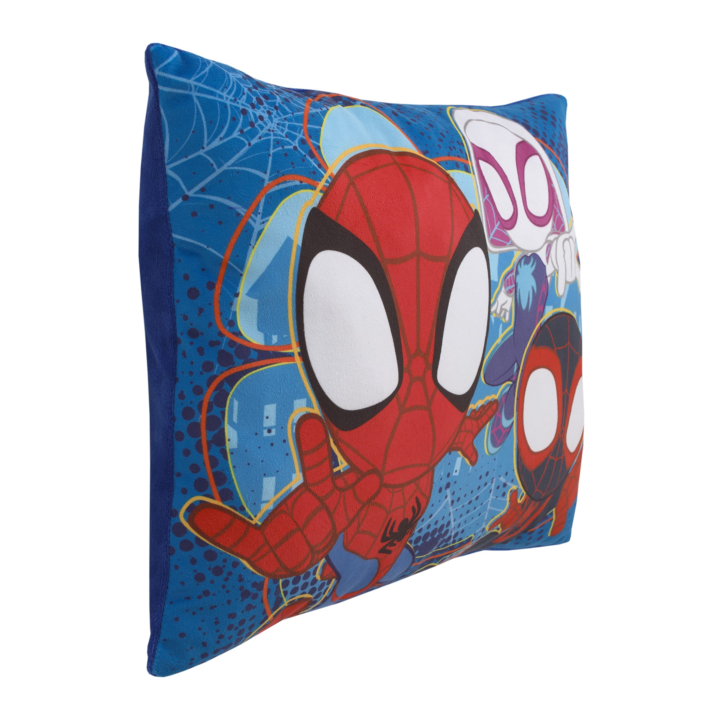 Foto 3 pulgar | Almohada Disney Marvel Spidey Team Roja, Blanca Y Azul Para Niños Pequeños - Venta Internacional.