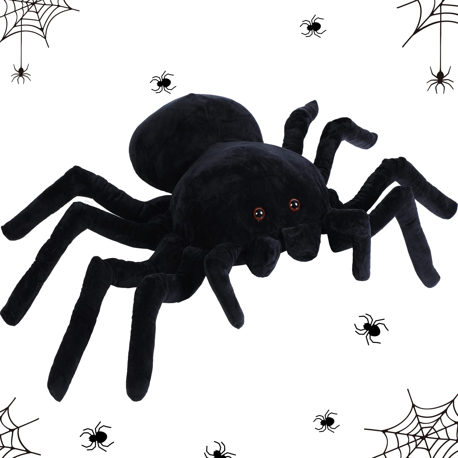 Araña De Peluche Hydren Giant, Realista, Negra, 40 Cm - Venta Internacional.