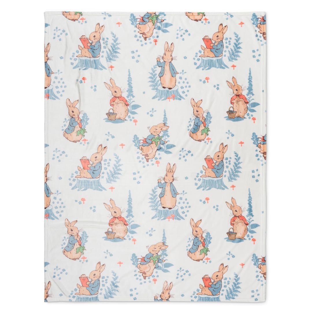 Throw Franco Peter Rabbit Book Easter Kids, 46 X 60 Pulgadas - Venta Internacional.