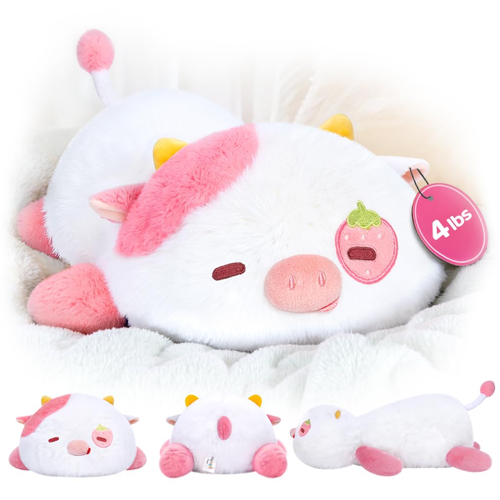 Foto 1 | Peluche Pesado Mewaii, Vaca Fresa Pesada, 1,8 Kg - Venta Internacional.