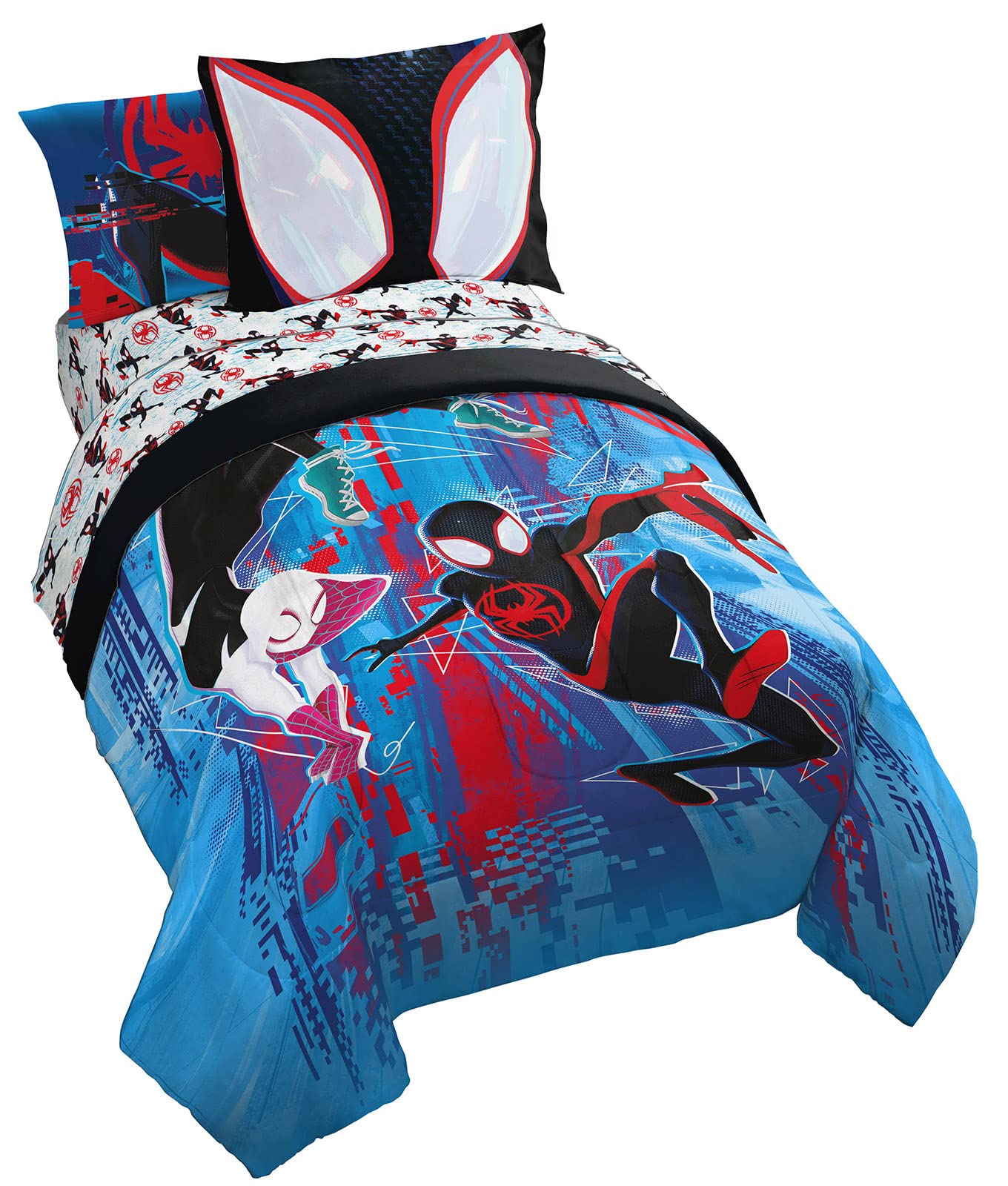 Foto 2 pulgar | Juego De Cama Marvel Spiderman Across The Spider-verse, Tamaño Doble - Venta Internacional.