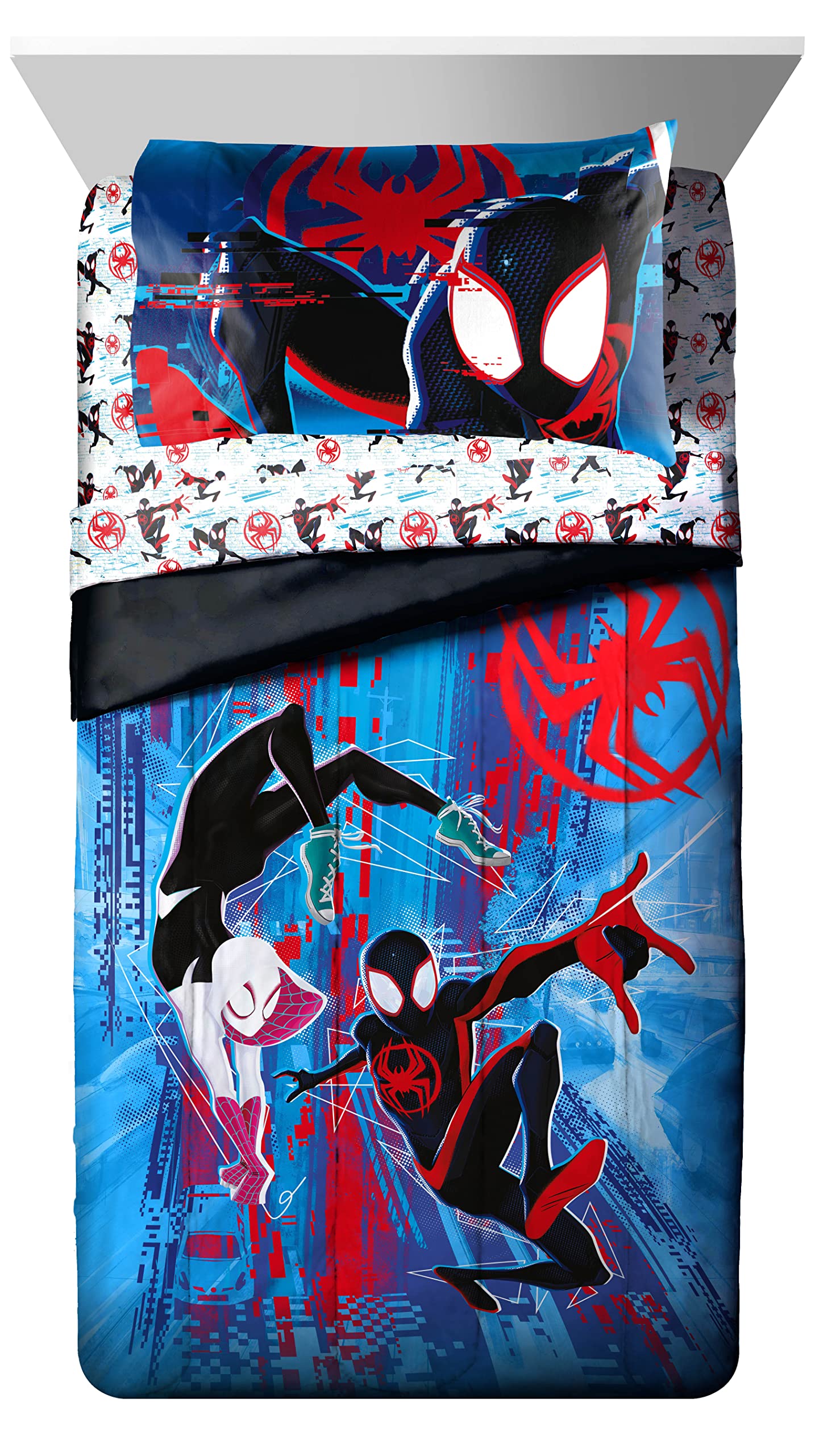 Foto 3 pulgar | Juego De Cama Marvel Spiderman Across The Spider-verse, Tamaño Doble - Venta Internacional.