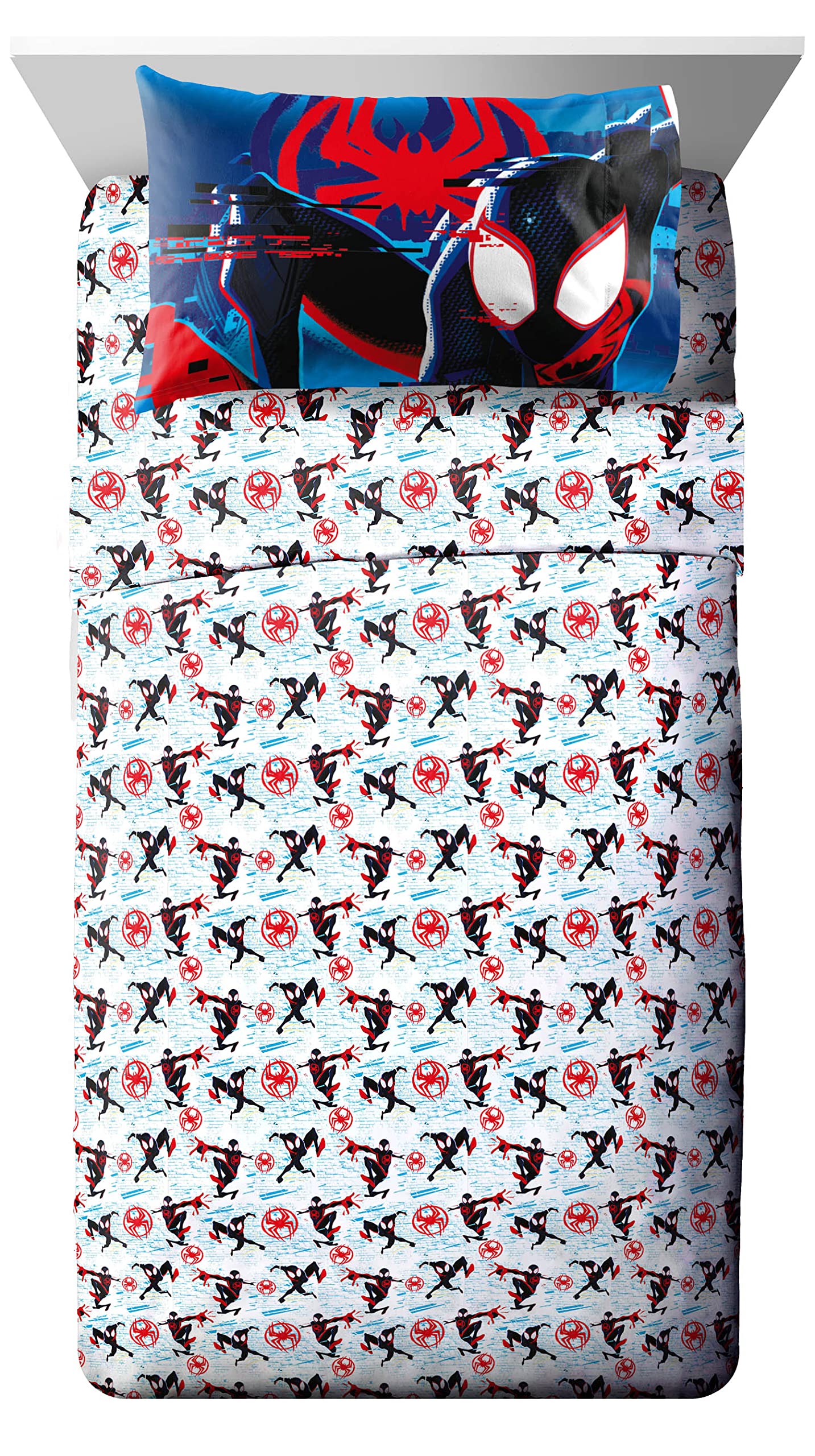 Foto 4 pulgar | Juego De Cama Marvel Spiderman Across The Spider-verse, Tamaño Doble - Venta Internacional.