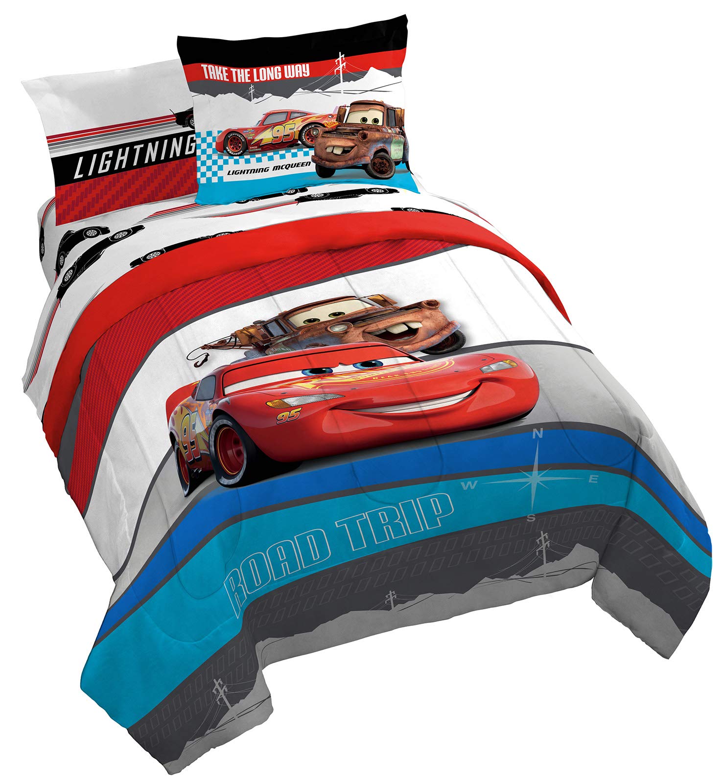 Foto 2 pulgar | Juego De Cama Jay Franco Disney Pixar Cars Racing Machine Queen - Venta Internacional.