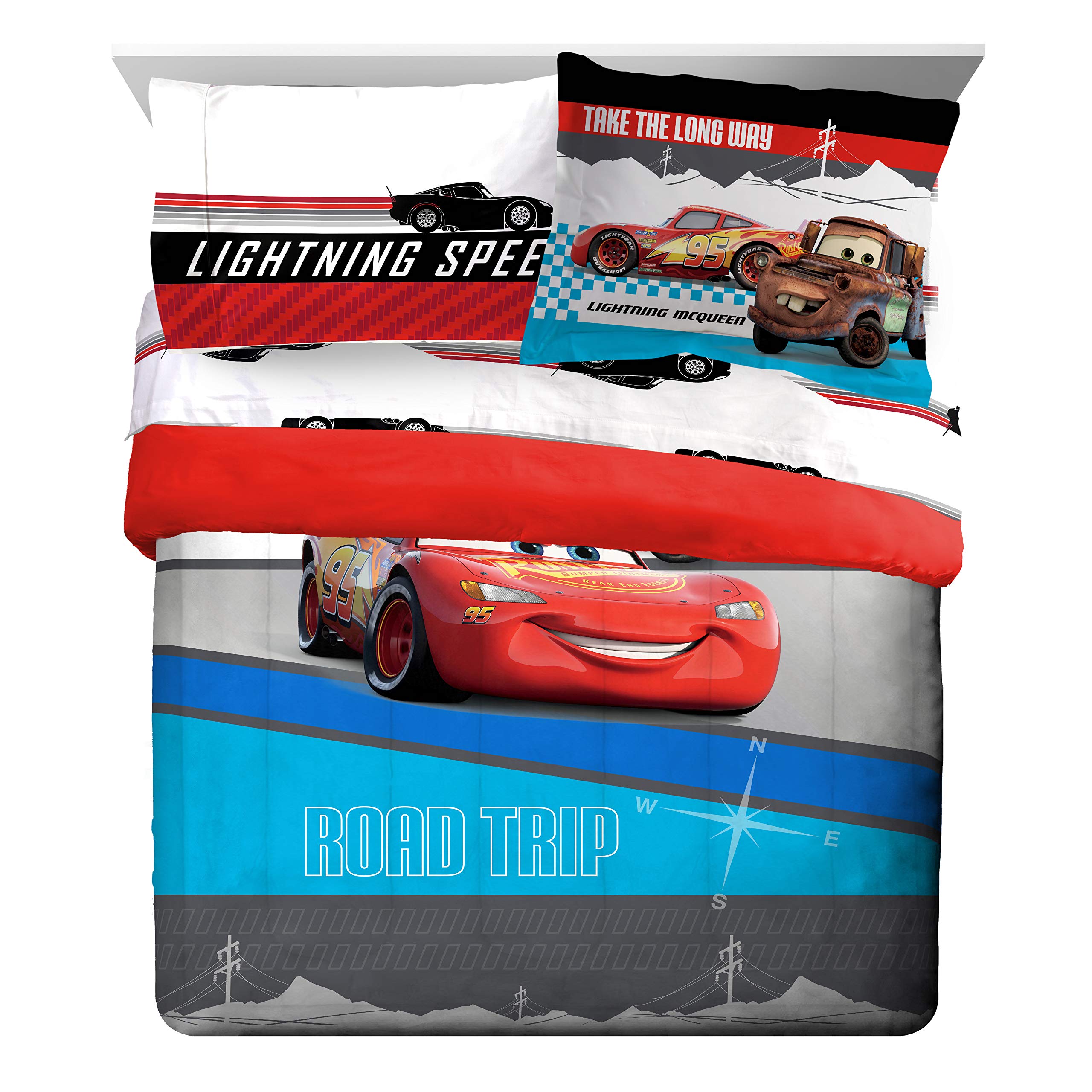 Foto 3 pulgar | Juego De Cama Jay Franco Disney Pixar Cars Racing Machine Queen - Venta Internacional.