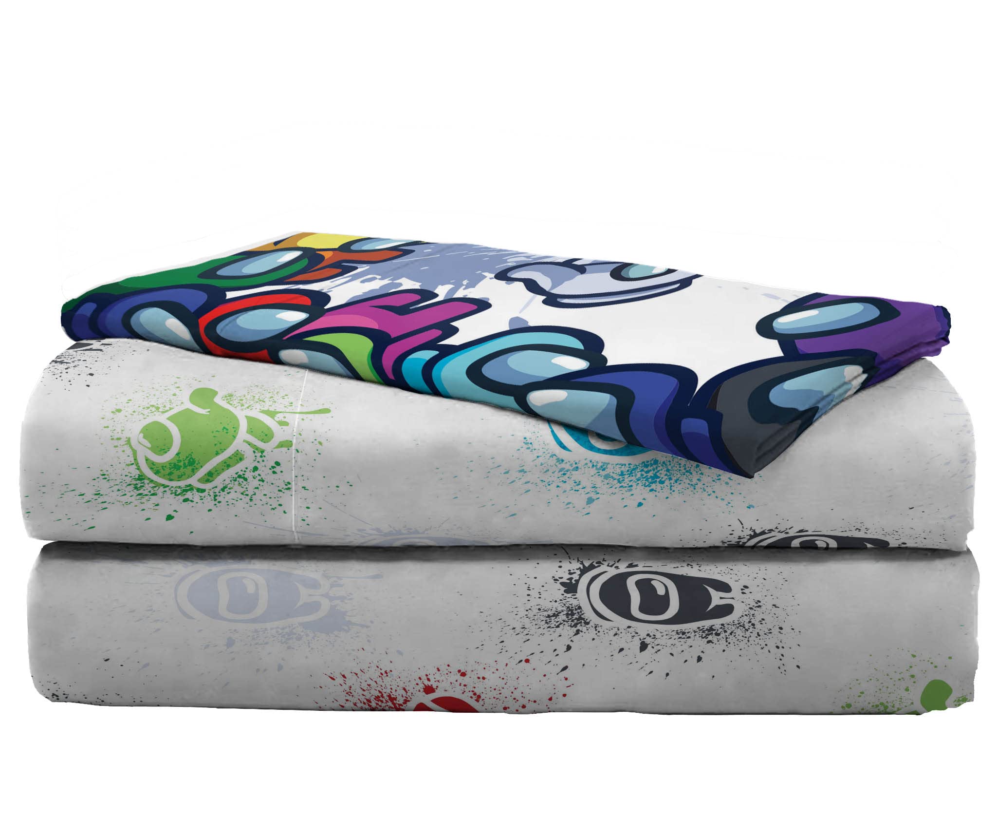 Foto 6 | Juego De Cama Jay Franco Among Us Space Splatter, Tamaño Doble - Venta Internacional.