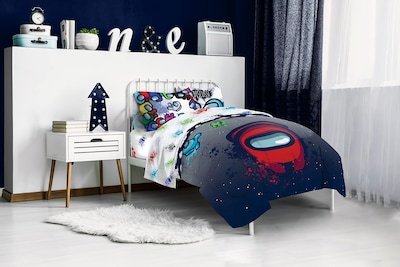 Foto 7 | Juego De Cama Jay Franco Among Us Space Splatter, Tamaño Doble - Venta Internacional.