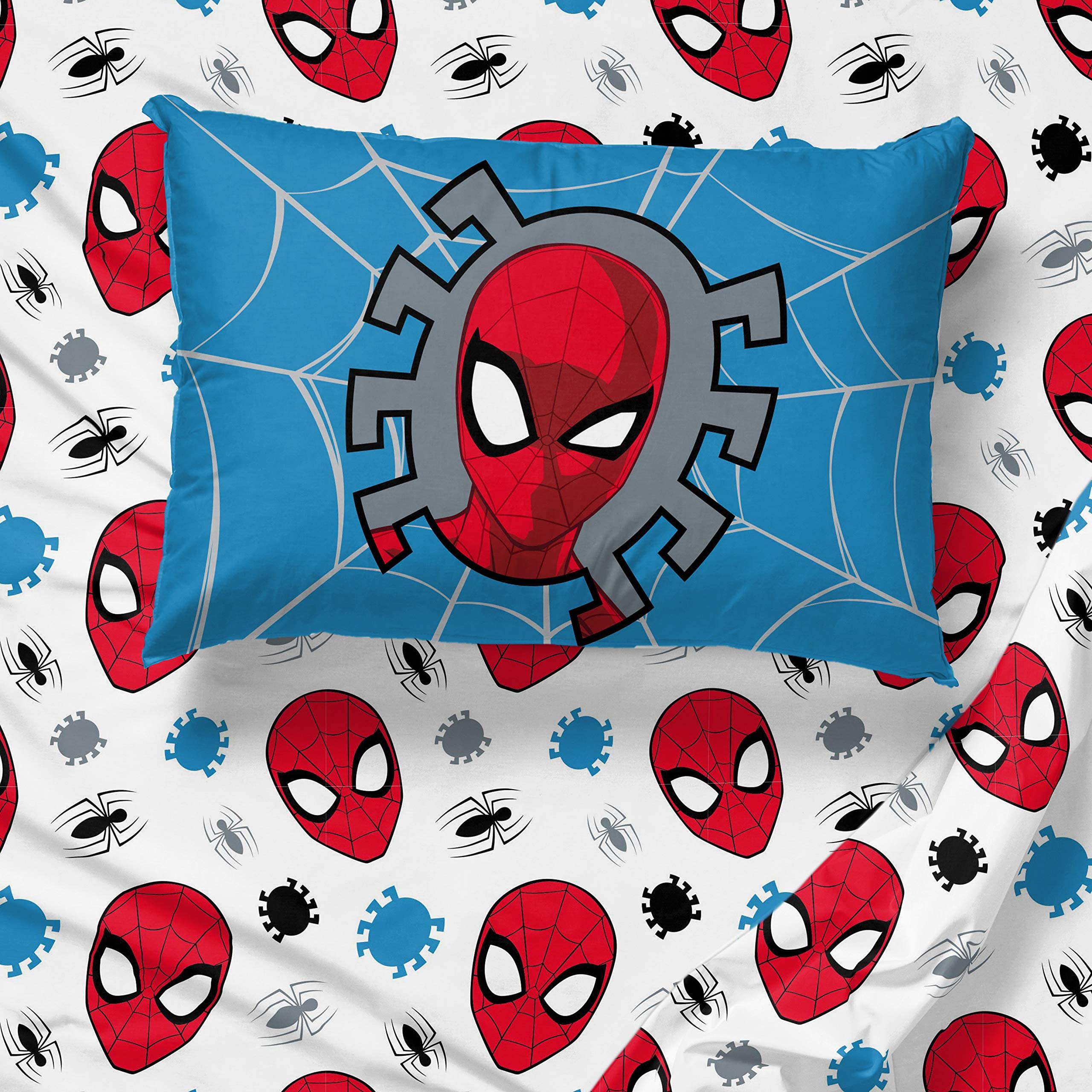 Foto 5 | Juego De Cama Jay Franco Marvel Spiderman Spidey Faces Twin - Venta Internacional.