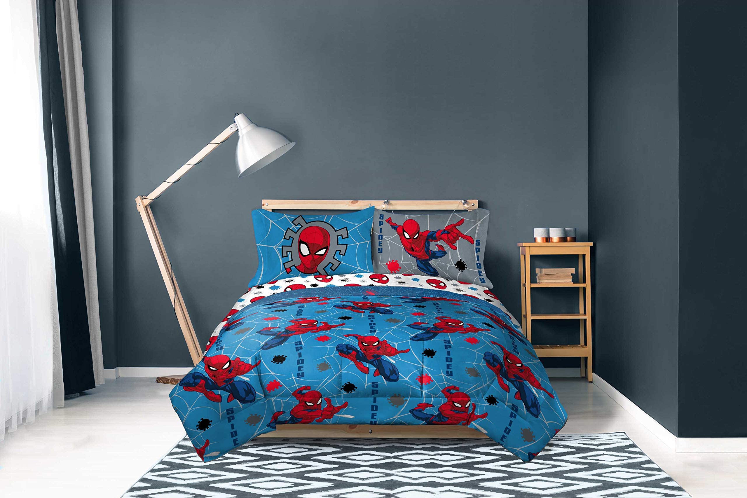 Foto 6 | Juego De Cama Jay Franco Marvel Spiderman Spidey Faces Twin - Venta Internacional.