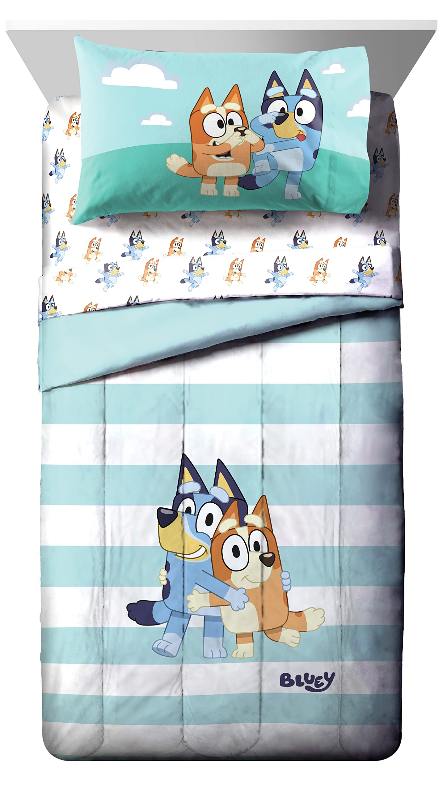 Foto 3 pulgar | Juego De Cama Jay Franco Bluey & Bingo, Tamaño Doble, 5 Piezas - Venta Internacional.