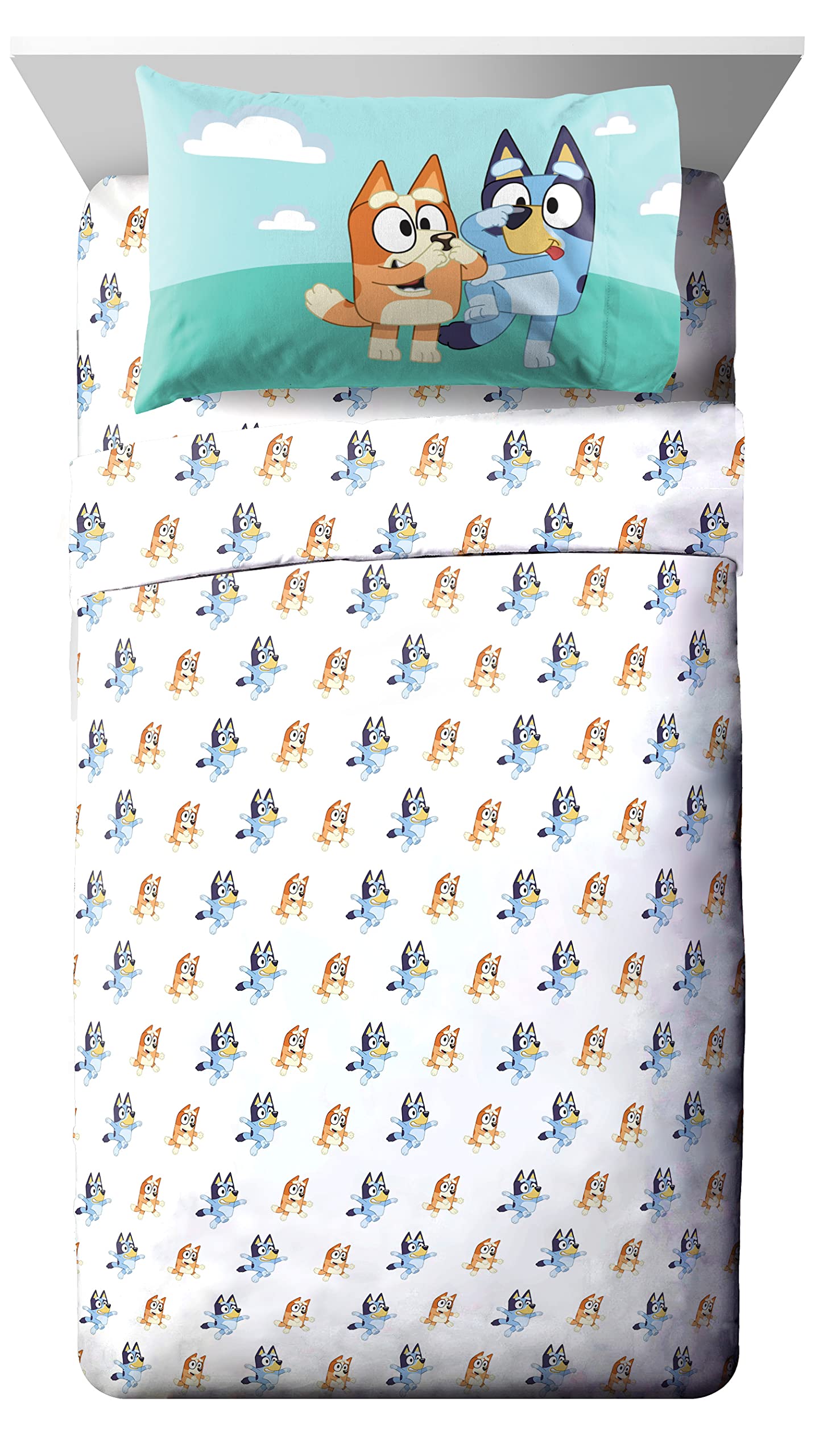 Foto 4 pulgar | Juego De Cama Jay Franco Bluey & Bingo, Tamaño Doble, 5 Piezas - Venta Internacional.