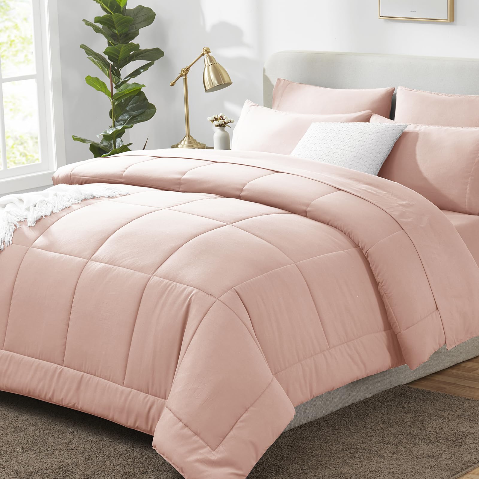 Foto 1 | Juego De Edredón Cozylux Pink Queen Size, Cama De 7 Piezas En Una Bolsa - Venta Internacional.