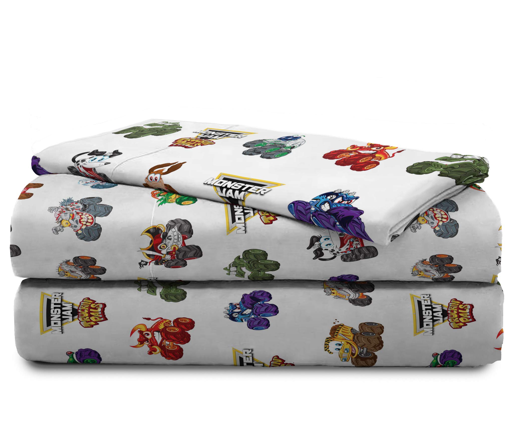 Foto 6 | Juego De Cama Jay Franco Monster Jam Truckin' Pals Para Niños Pequeños, 4 Piezas - Venta Internacional.