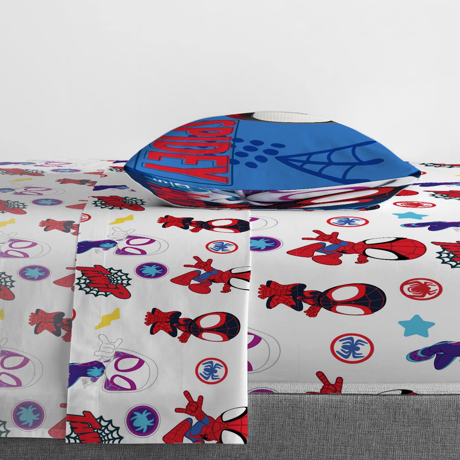 Foto 5 pulgar | Set De Cama Jay Franco Marvel Spidey Y Sus Increíbles Amigos - Venta Internacional.