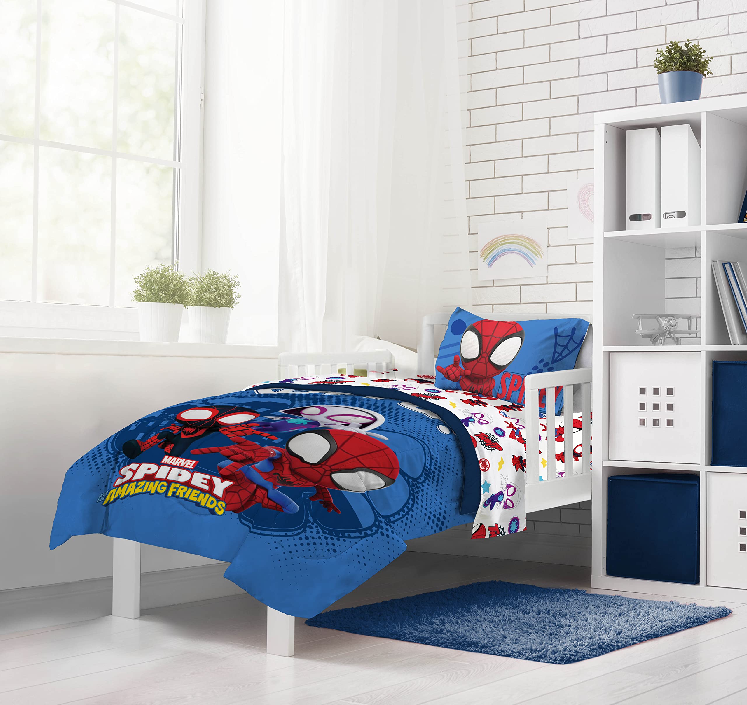 Foto 7 | Set De Cama Jay Franco Marvel Spidey Y Sus Increíbles Amigos - Venta Internacional.