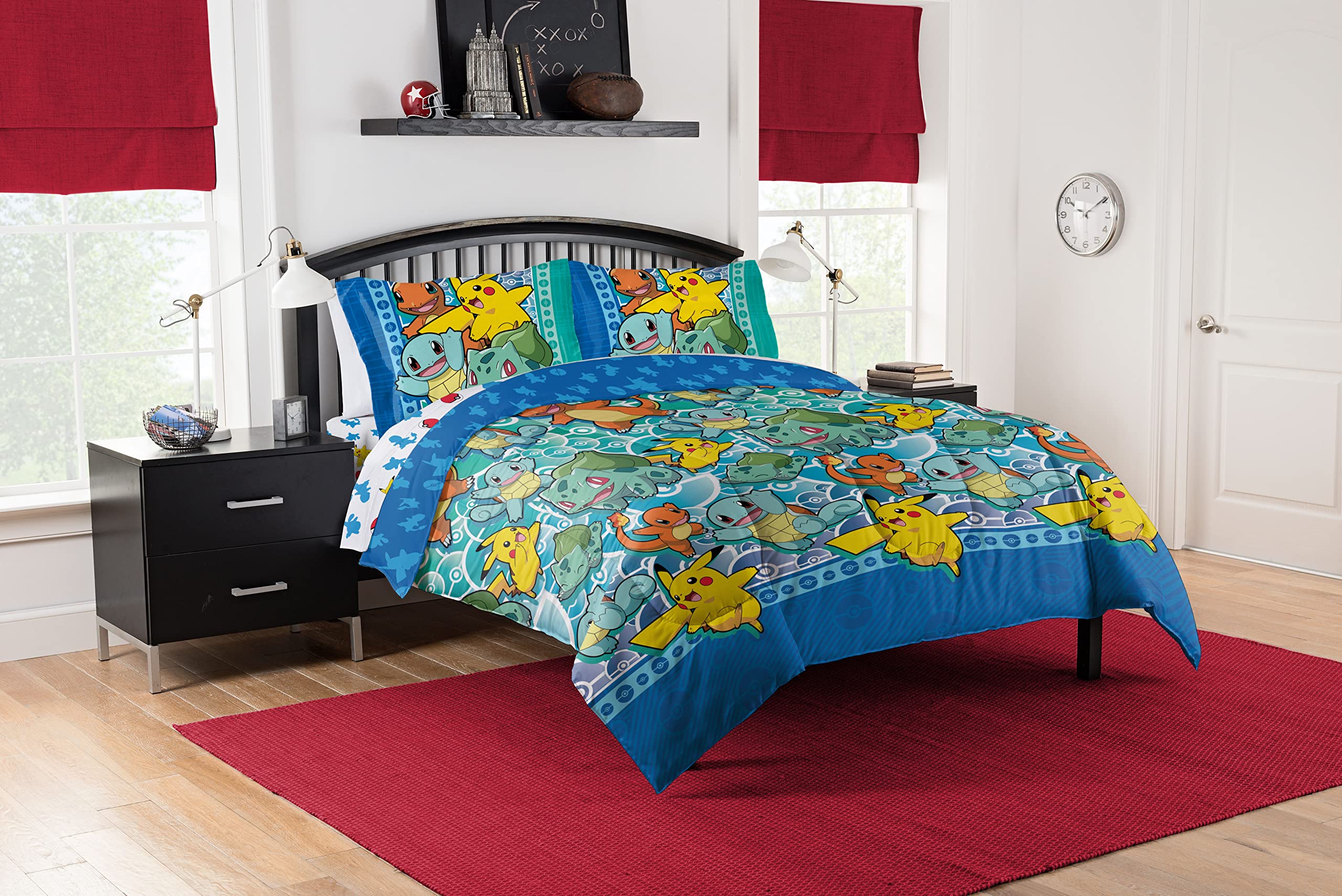 Foto 1 | Set Bed In A Bag Northwest Pokémon De Tamaño Completo Para Niños - Venta Internacional.