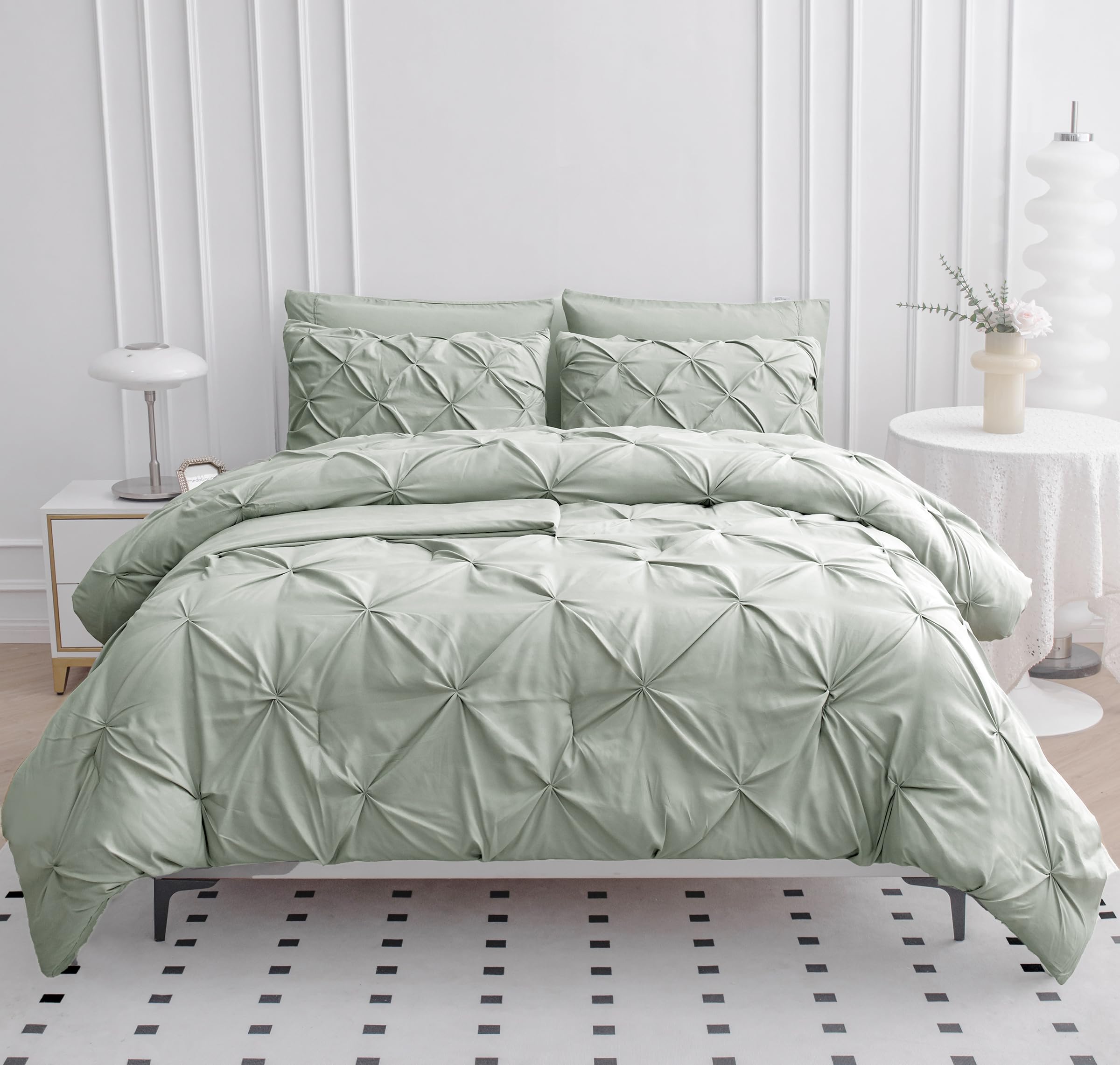 Foto 3 pulgar | Juego De Edredón Lane Linen Para Ropa De Cama Doble, 5 Piezas Con Sábanas - Venta Internacional.