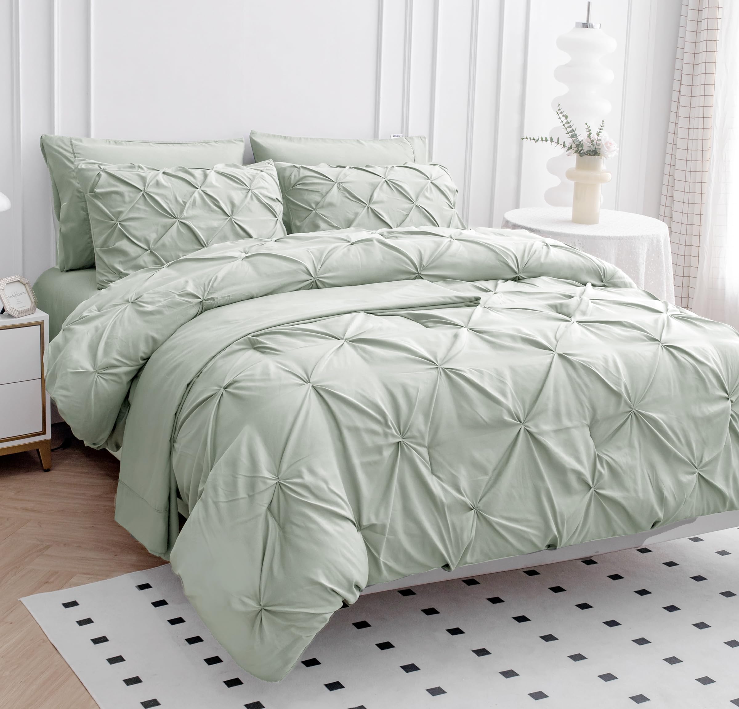 Foto 4 pulgar | Juego De Edredón Lane Linen Para Ropa De Cama Doble, 5 Piezas Con Sábanas - Venta Internacional.
