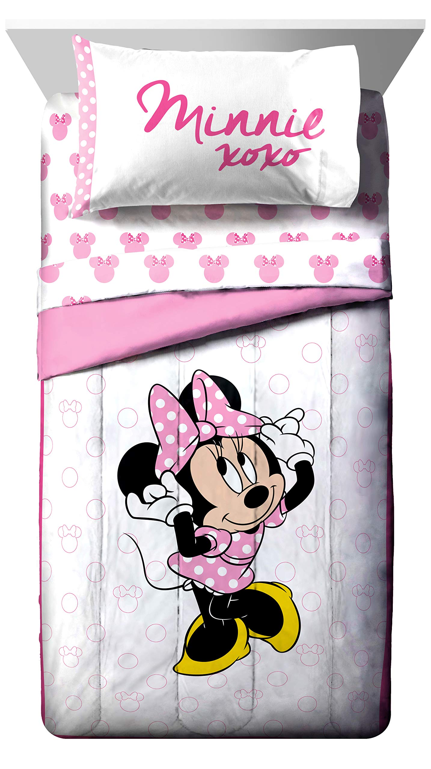 Foto 3 pulgar | Juego De Cama Jay Franco Minnie Mouse Xoxo Twin De 5 Piezas - Venta Internacional.