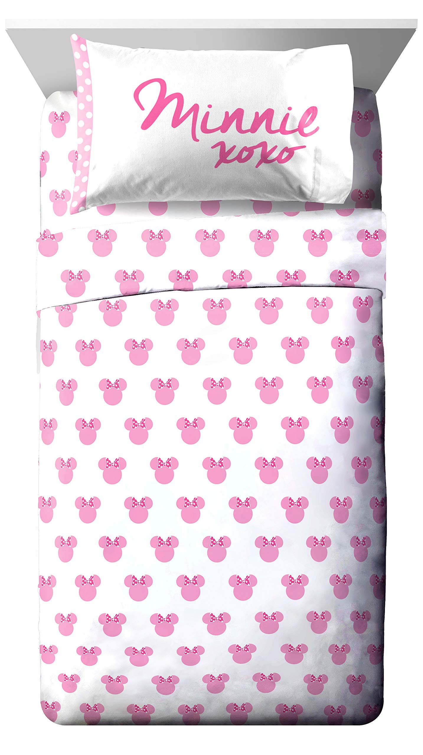 Foto 3 | Juego De Cama Jay Franco Minnie Mouse Xoxo Twin De 5 Piezas - Venta Internacional.