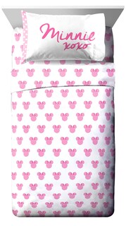 Foto 3 | Juego De Cama Jay Franco Minnie Mouse Xoxo Twin De 5 Piezas - Venta Internacional.