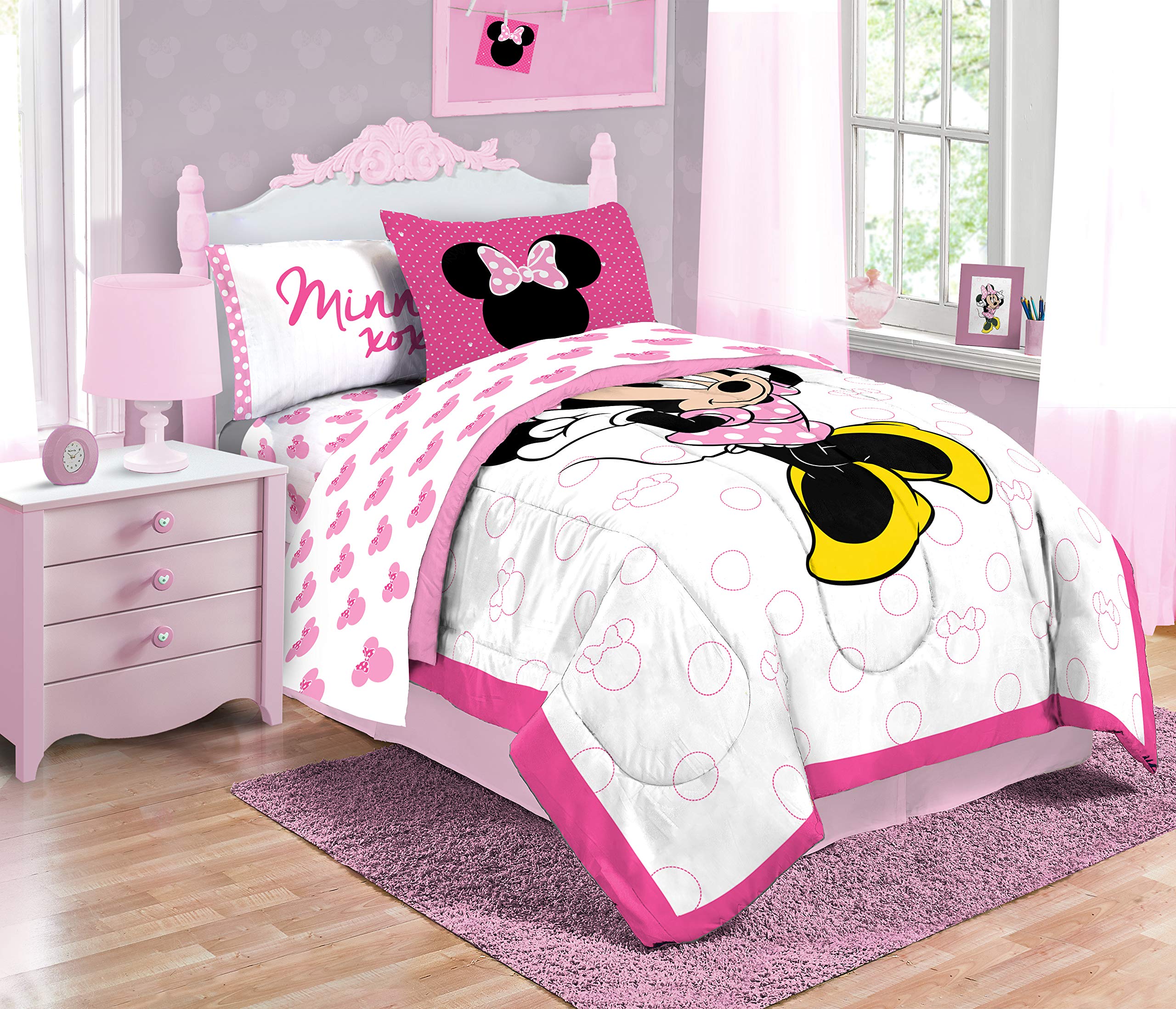 Foto 8 pulgar | Juego De Cama Jay Franco Minnie Mouse Xoxo Twin De 5 Piezas - Venta Internacional.