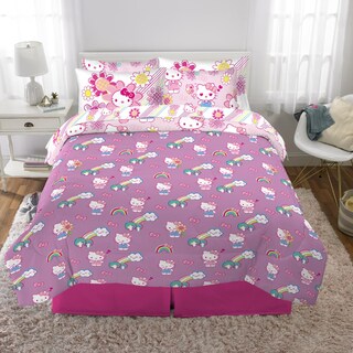 Foto 5 | Juego De Ropa De Cama Franco Hello Kitty, Supersuave, Tamaño Queen, 7 Piezas - Venta Internacional.