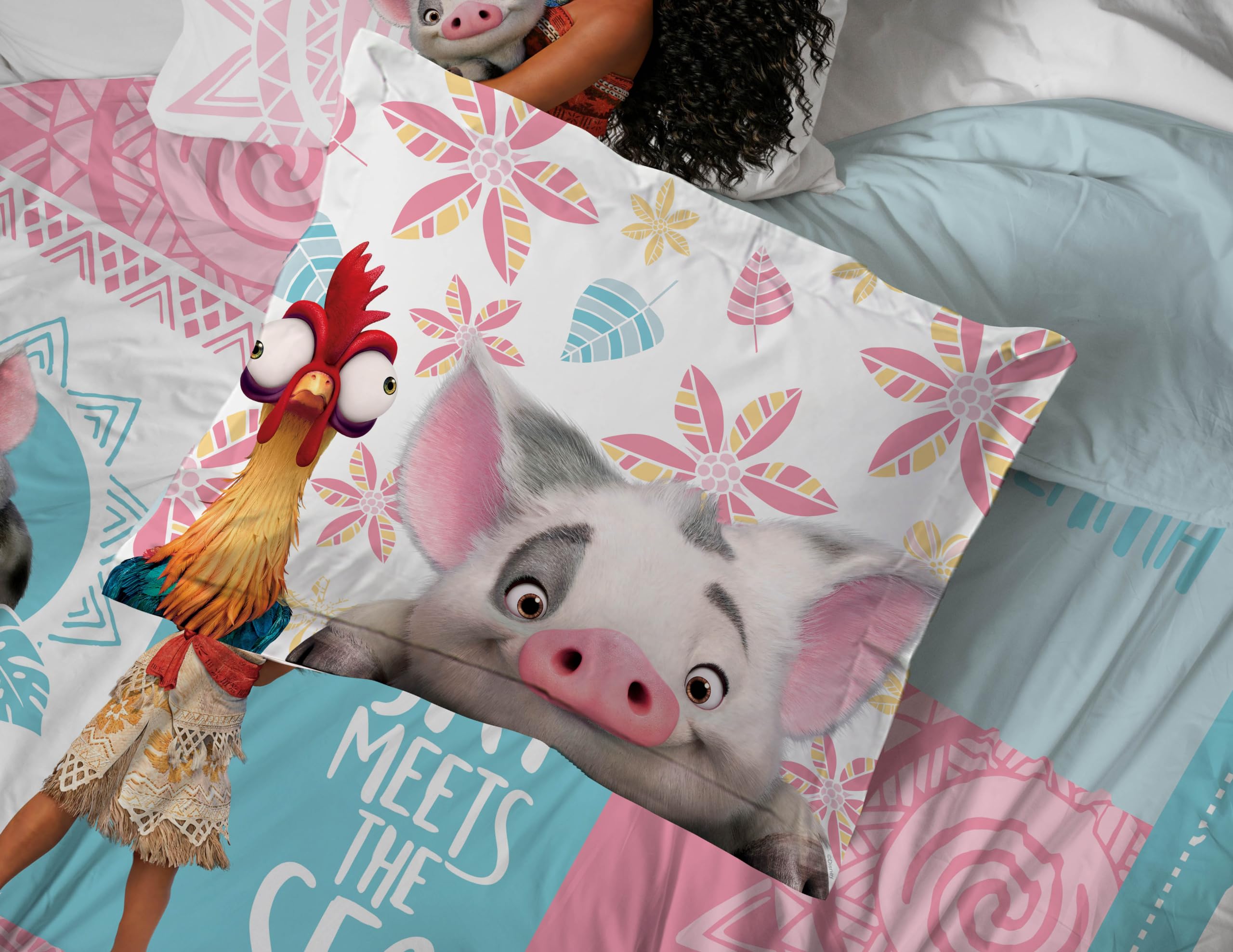 Foto 6 pulgar | Juego De Edredón Jay Franco Disney Moana Twin Con Sábana, 5 Unidades - Venta Internacional.