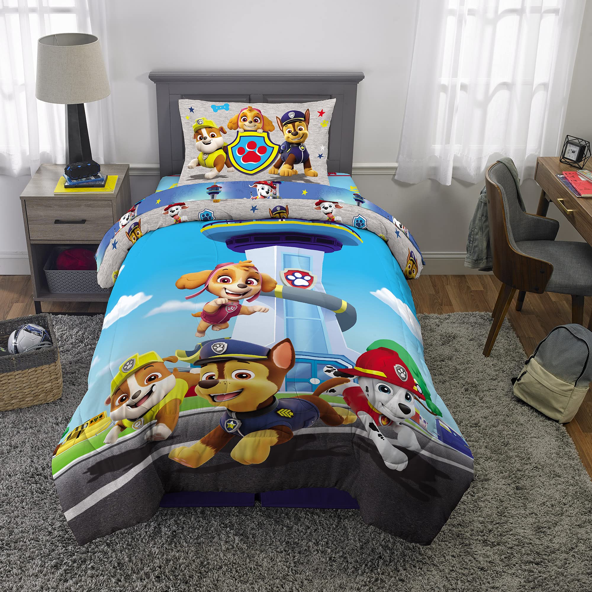 Foto 5 pulgar | Juego De Ropa De Cama Franco Paw Patrol, Edredón Y Sábana, Para Dos Personas - Venta Internacional.
