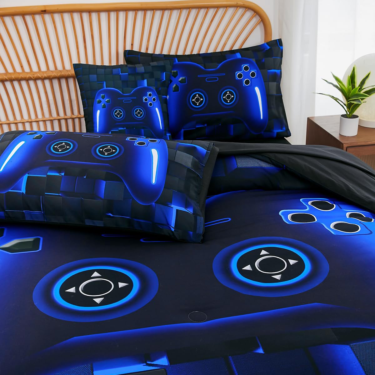 Foto 7 | Set De Juego Bed In A Bag Perfemet, Tamaño Doble, 6 Piezas, Azul - Venta Internacional.