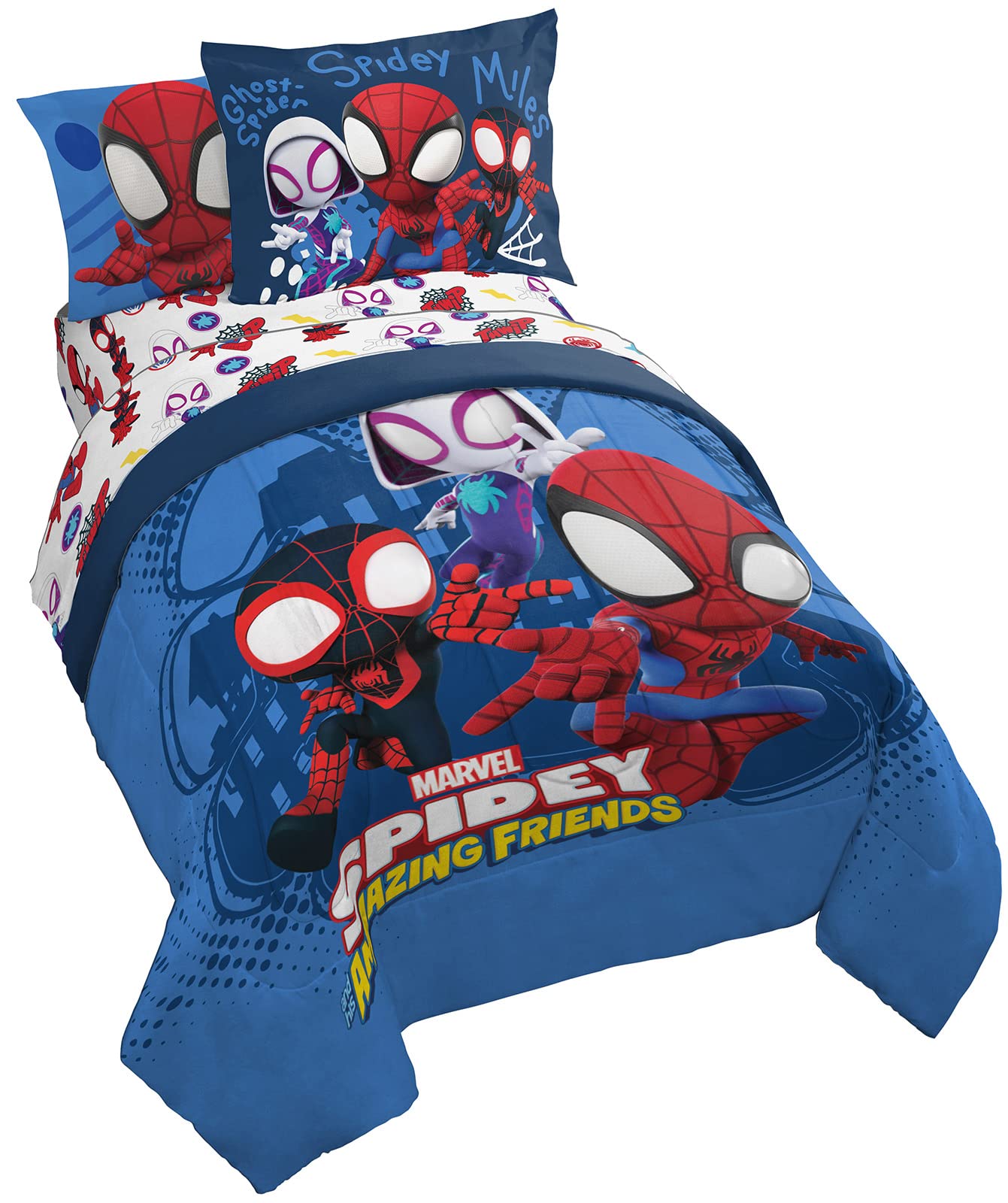 Foto 2 pulgar | Set De Cama Jay Franco Marvel Spidey Y Sus Increíbles Amigos - Venta Internacional.