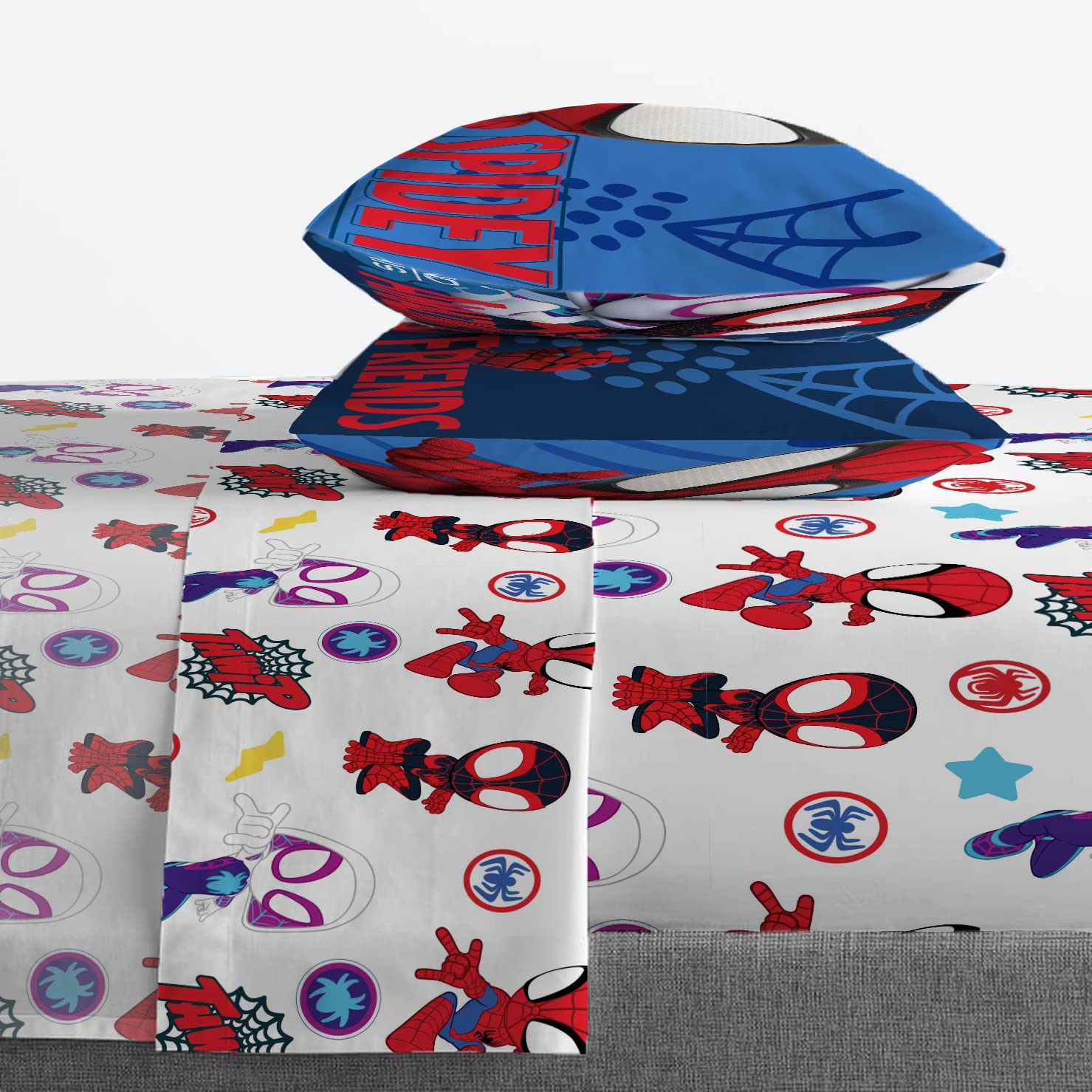 Foto 5 pulgar | Set De Cama Jay Franco Marvel Spidey Y Sus Increíbles Amigos - Venta Internacional.