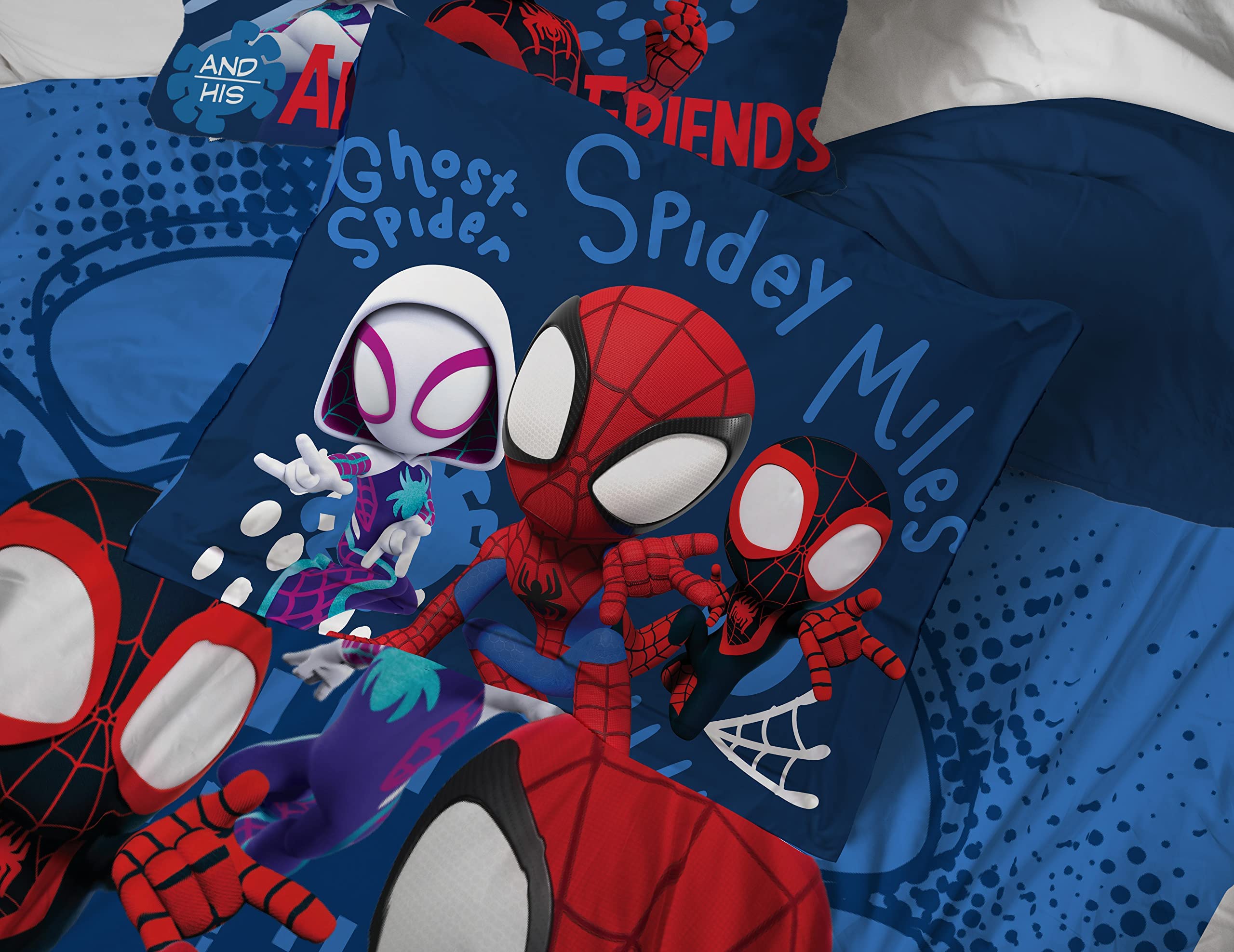 Foto 7 pulgar | Set De Cama Jay Franco Marvel Spidey Y Sus Increíbles Amigos - Venta Internacional.