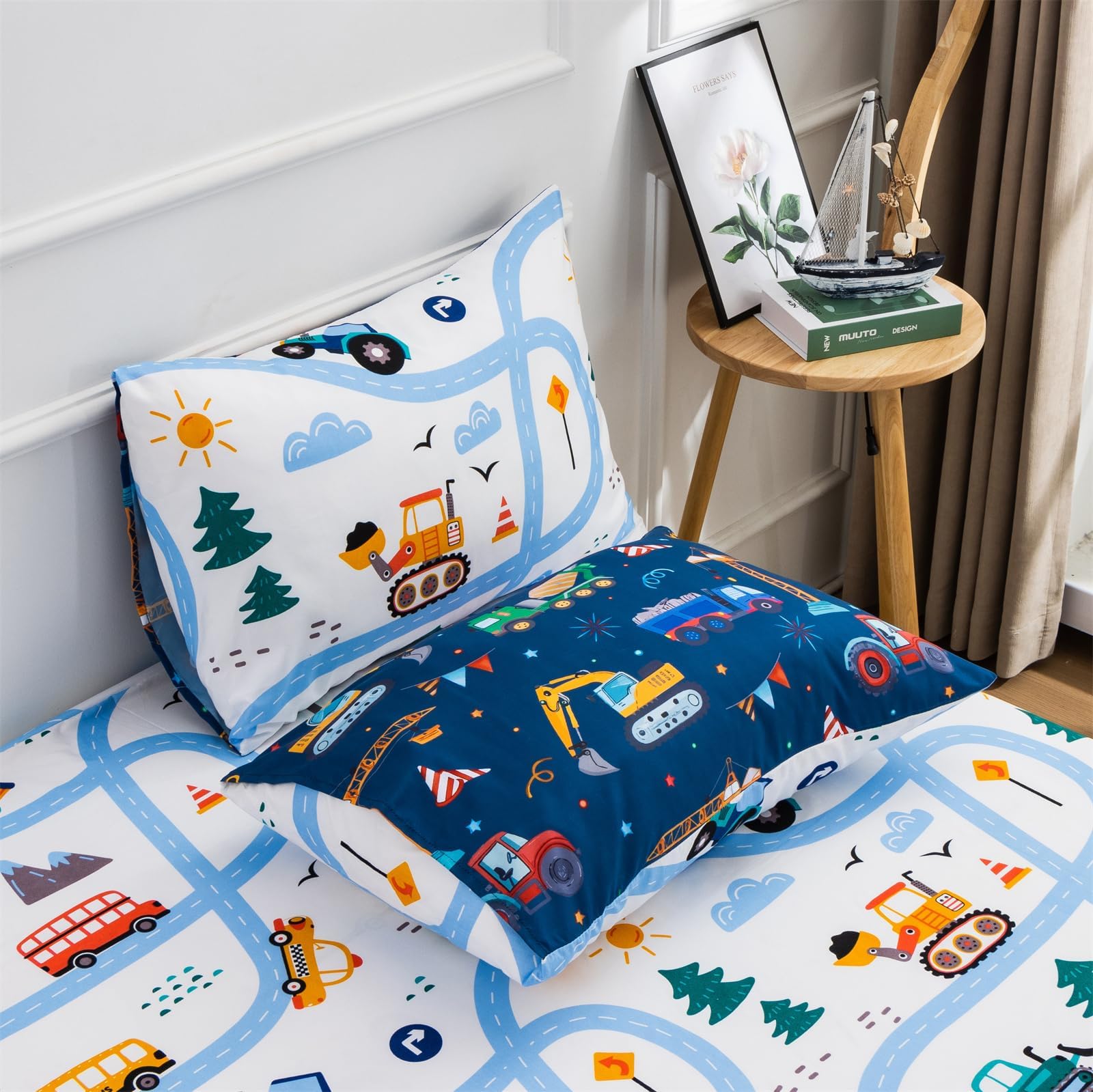 Foto 8 pulgar | Juego De Ropa De Cama Holawakaka Para Camiones, Tractores, Coches, Niños, Tamaño Completo - Venta Internacional.