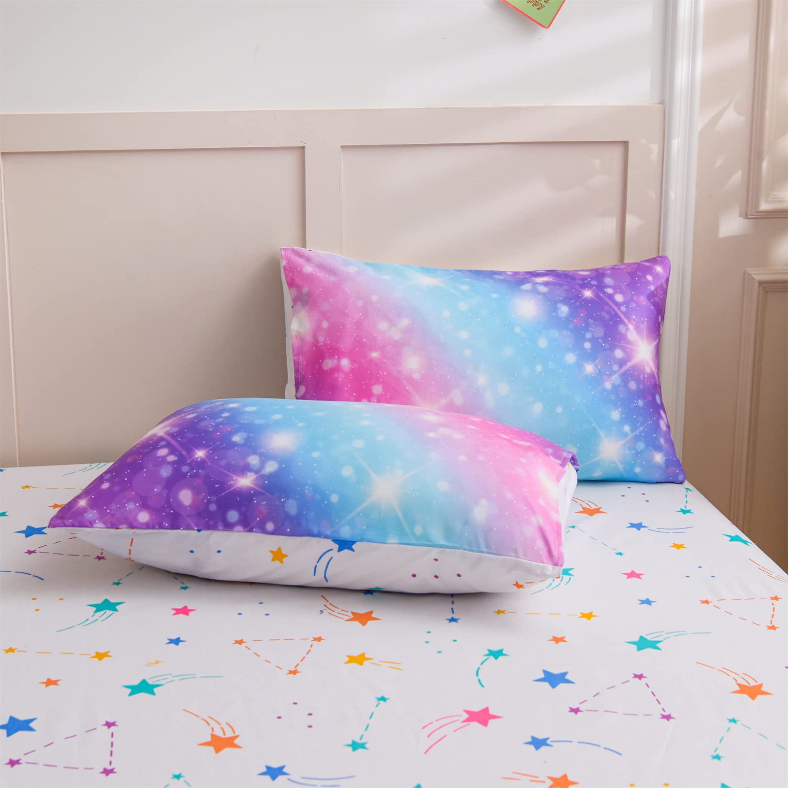 Foto 8 pulgar | Juego De Cama A Nice Night Gradient Glitter Para Niñas, Talla Doble - Venta Internacional.