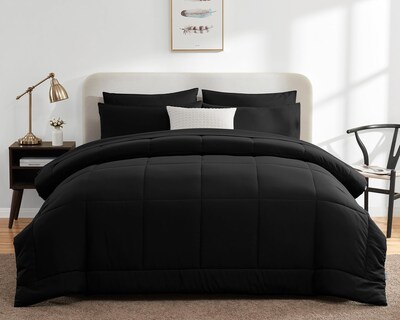 Foto 1 | Juego de Edredón Cozylux Negro Indivudal 5 Piezas - Venta Internacional