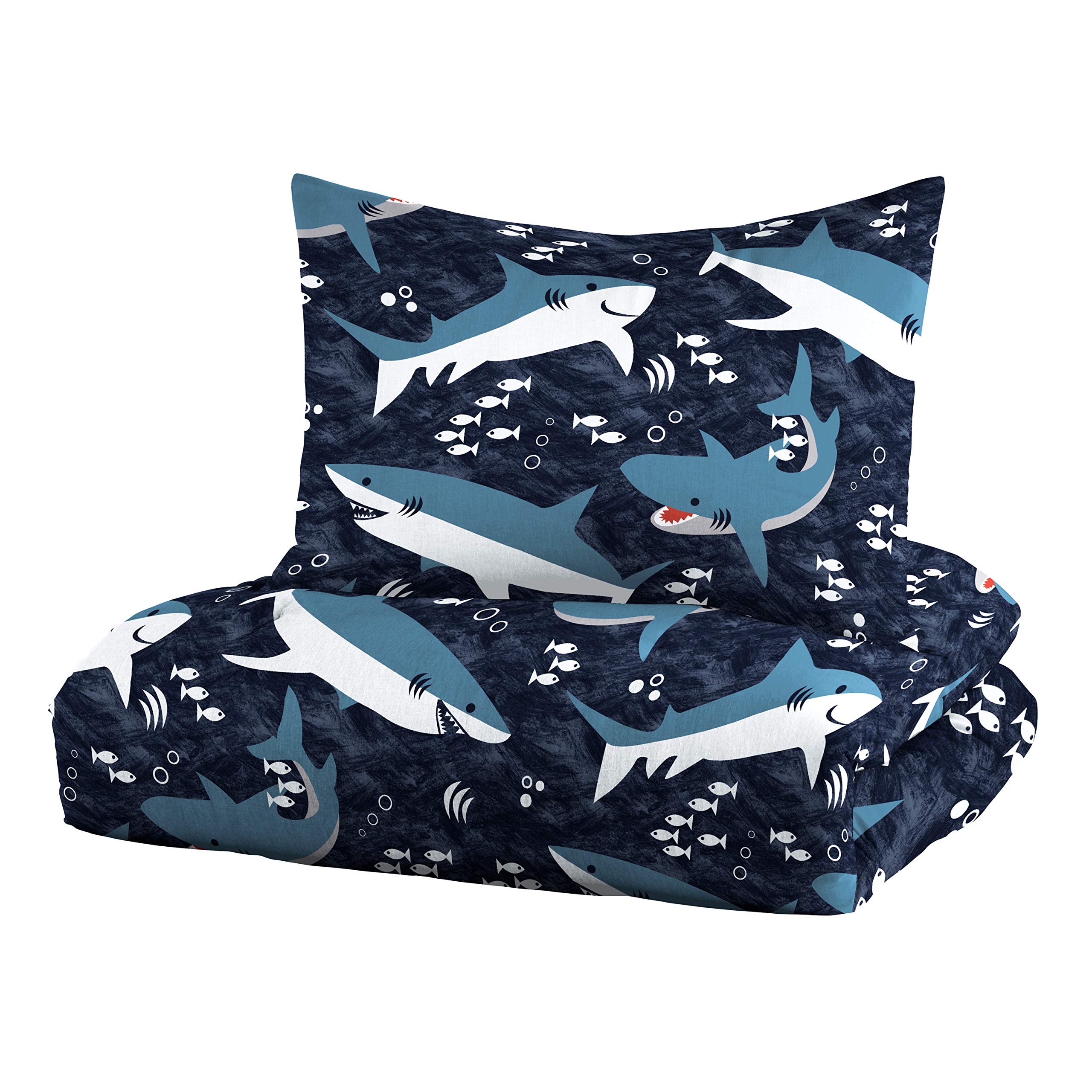 Foto 1 | Set de Ropa para Cama Dream Factory Kids 5 Piezas Tiburón Azul - Venta Internacional