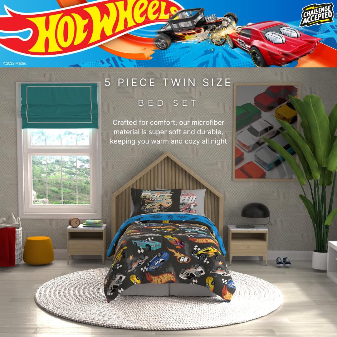 Foto 4 pulgar | Set de Edredon Individual Franco Hot Wheels- Venta Internacional