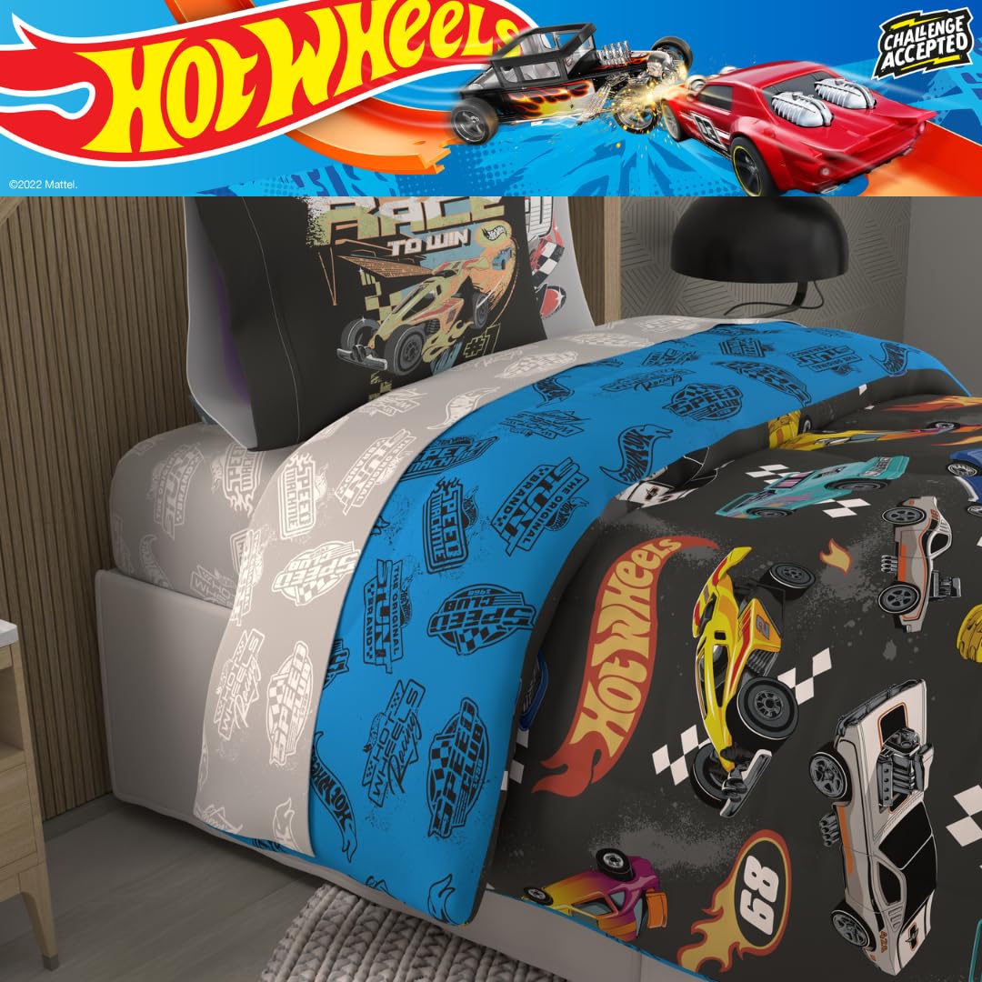 Foto 8 pulgar | Set de Edredon Individual Franco Hot Wheels- Venta Internacional