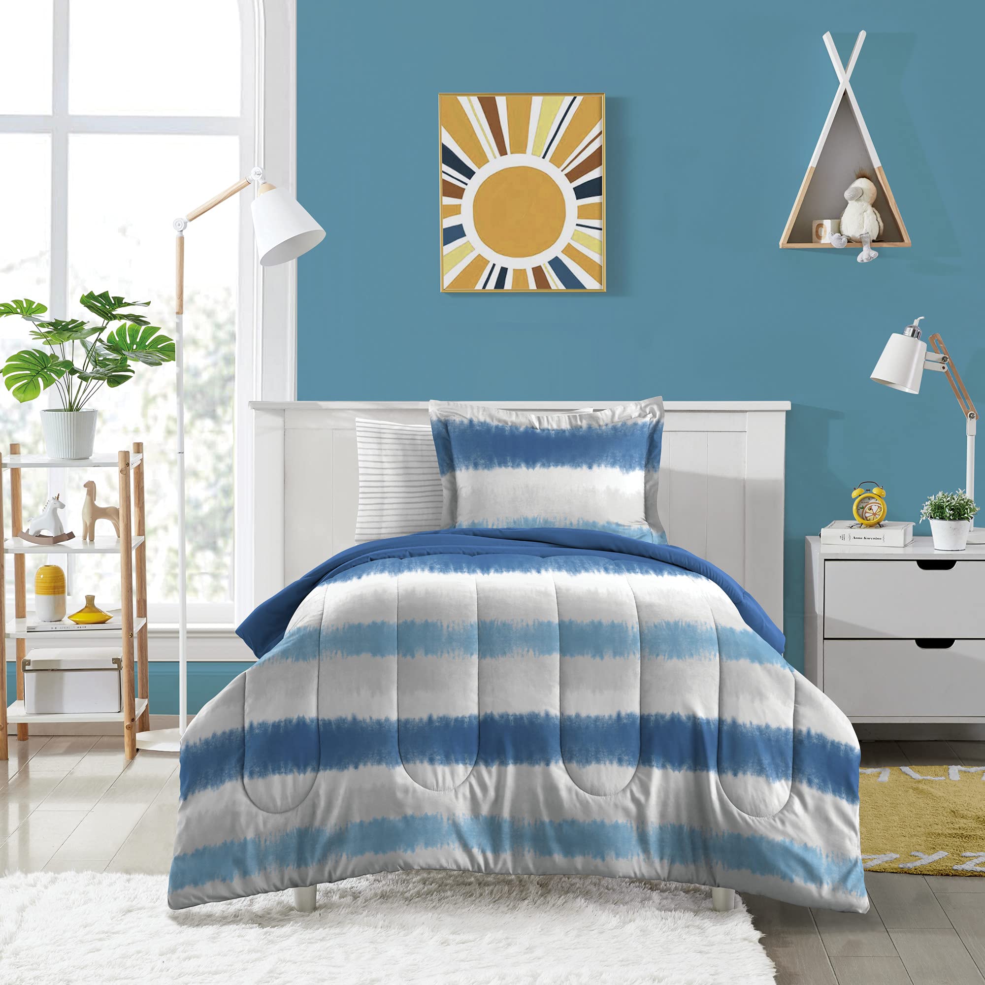 Foto 2 | Set de Ropa para Cama Dream Factory Kids Microfibra Azul - Venta Internacional