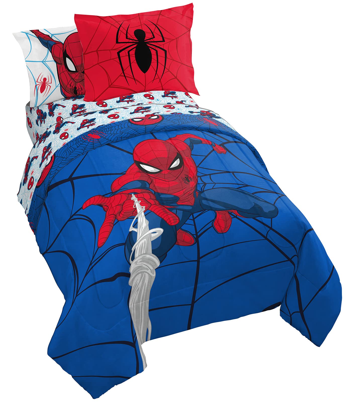 Foto 2 pulgar | Edredón Matrimonial con Sábanas Jay Franco Spider-Man 7 Piezas - Venta Internacional